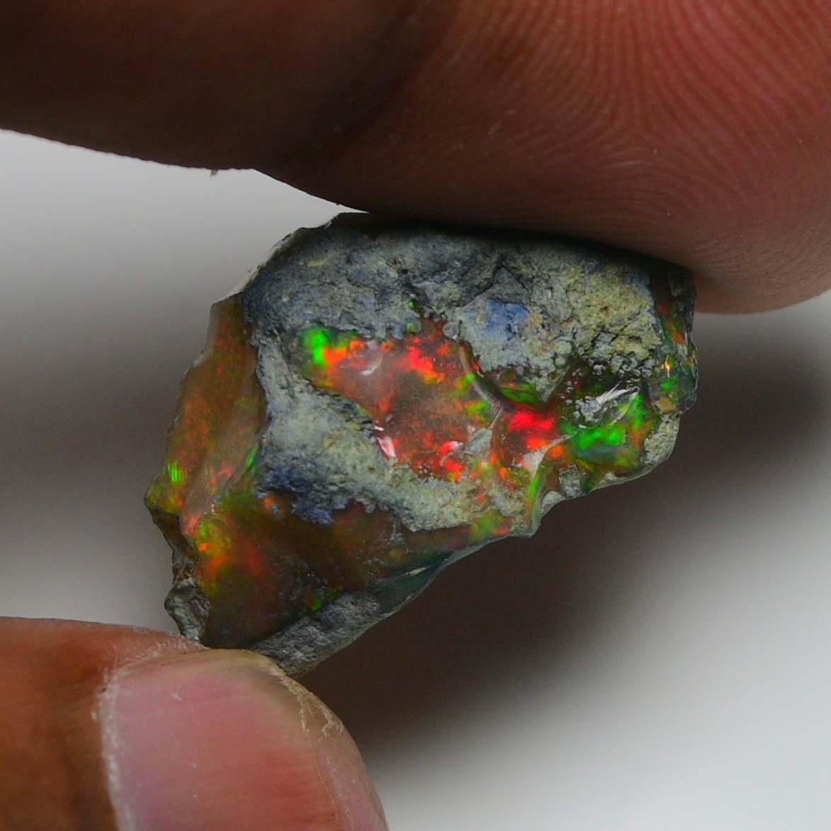 Natural Ethiopian Black Opal Rough 12.70 Ct – Ideal for Jewelry, Welo Fire Opal