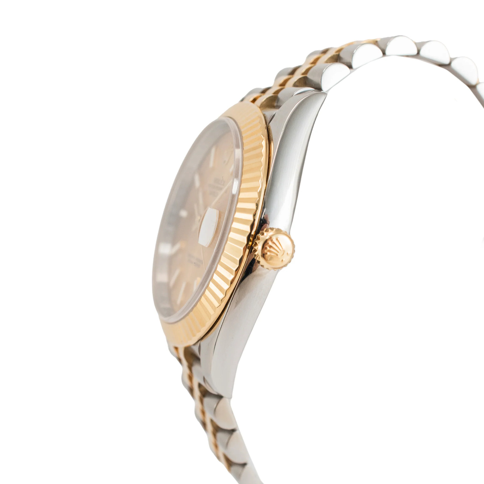 Rolex Datejust 41MM 126333 Champagne Dial Fluted Jubilee Gold Steel Watch
