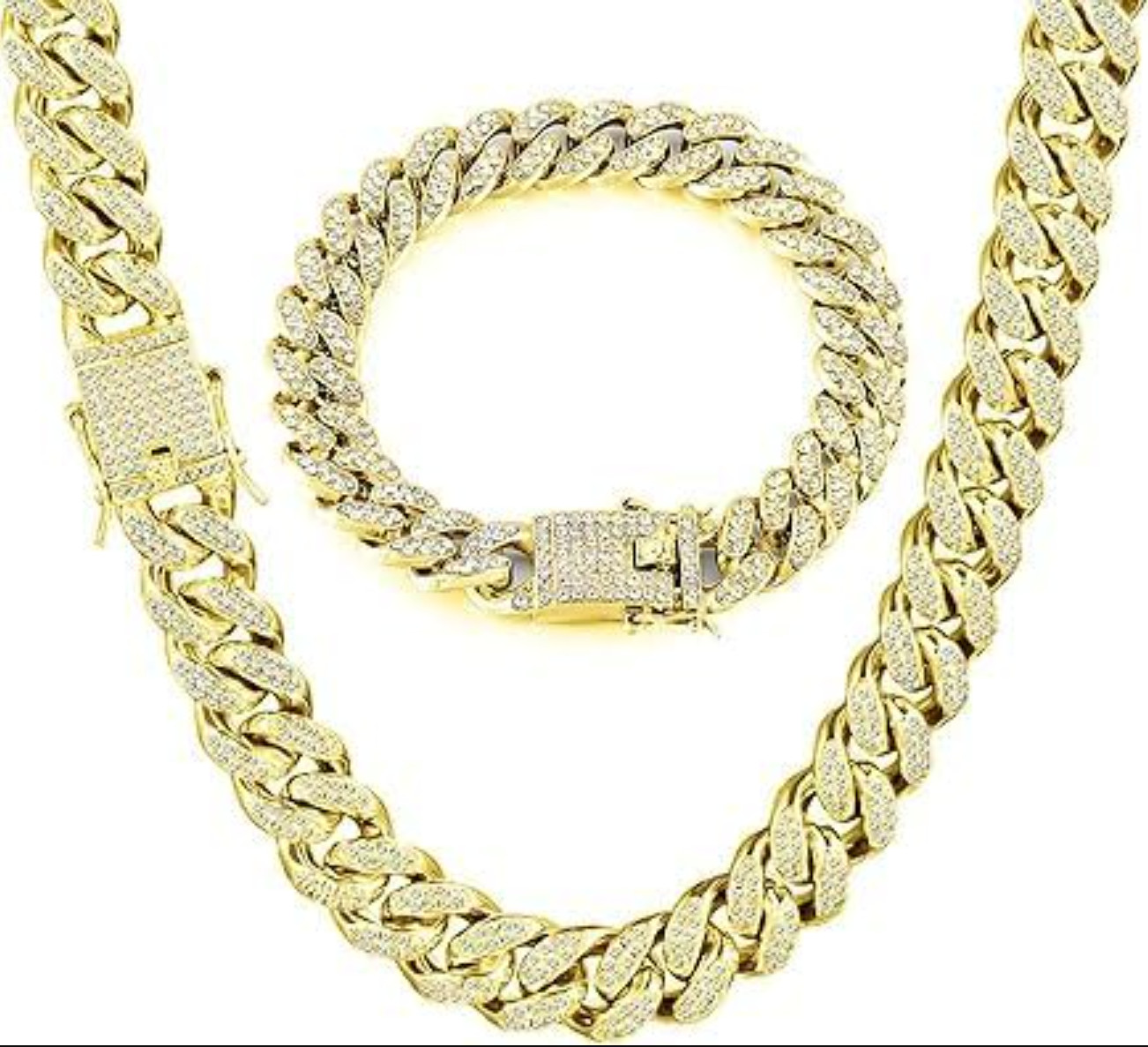 Cadenas de Titanium en Plata 925 Para Hombre Mujer Unisex Cadena Cubana Joyería