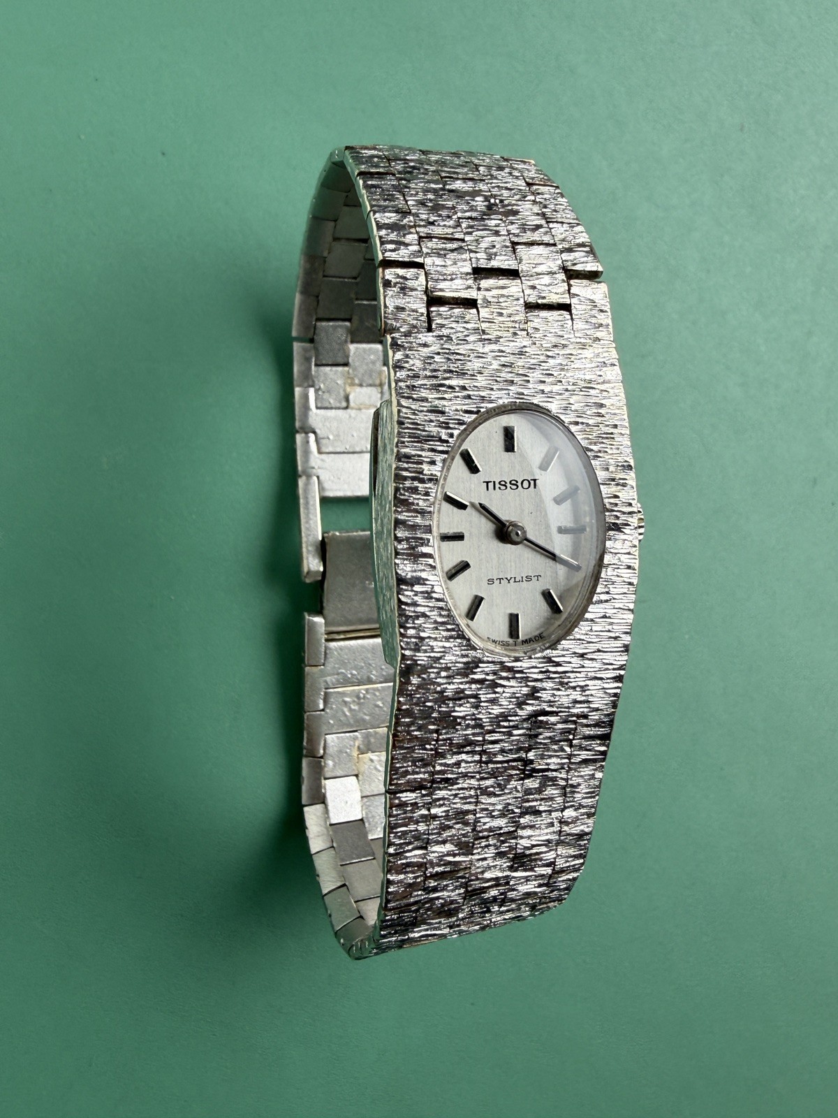 Tissot Stylist Ladies Vintage Watch Swiss Made Manual Wind Works 19MM 6.5″ Rare