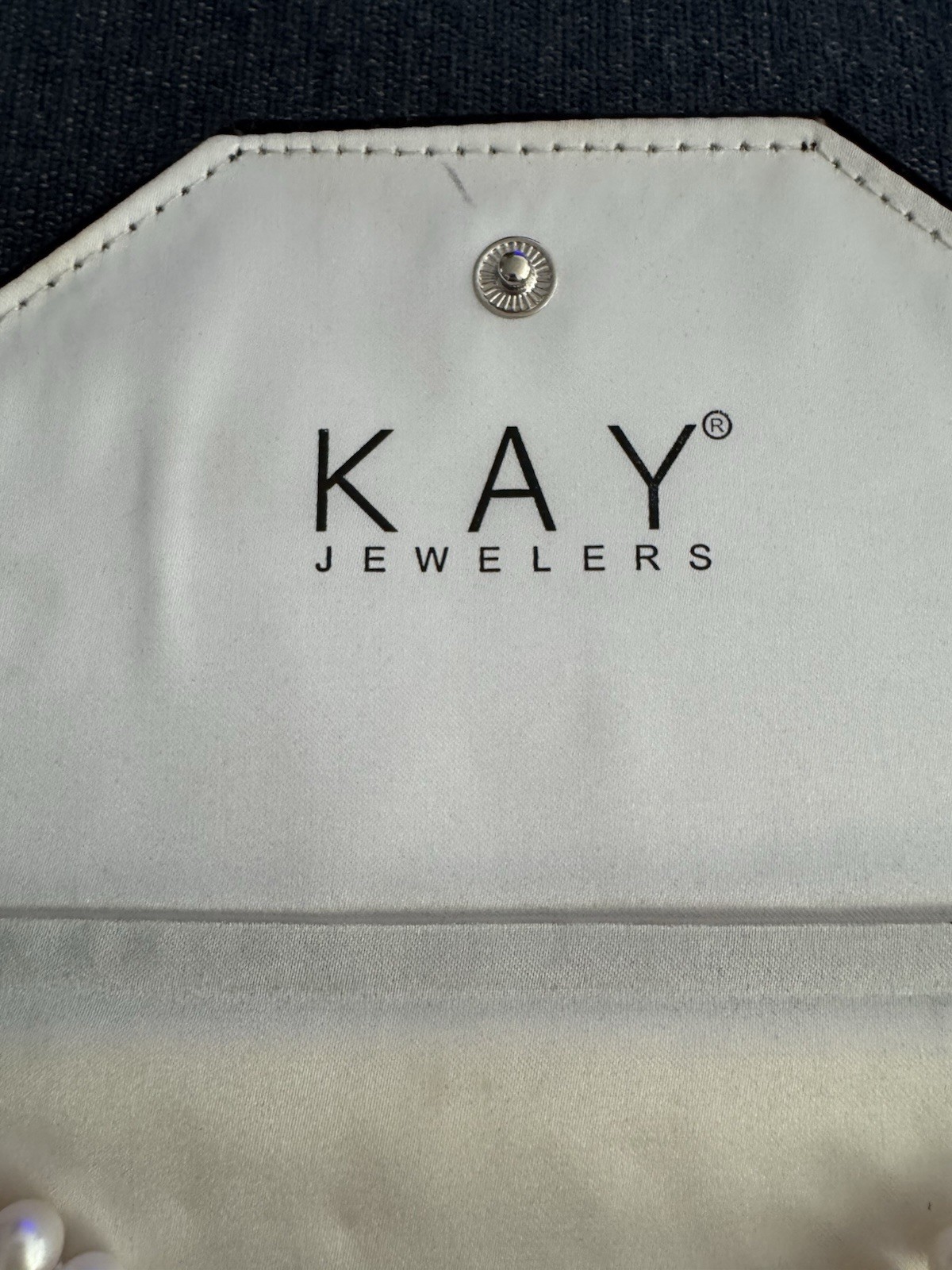 Kay Jewelers Genuine Pearl Necklace And Earring Set