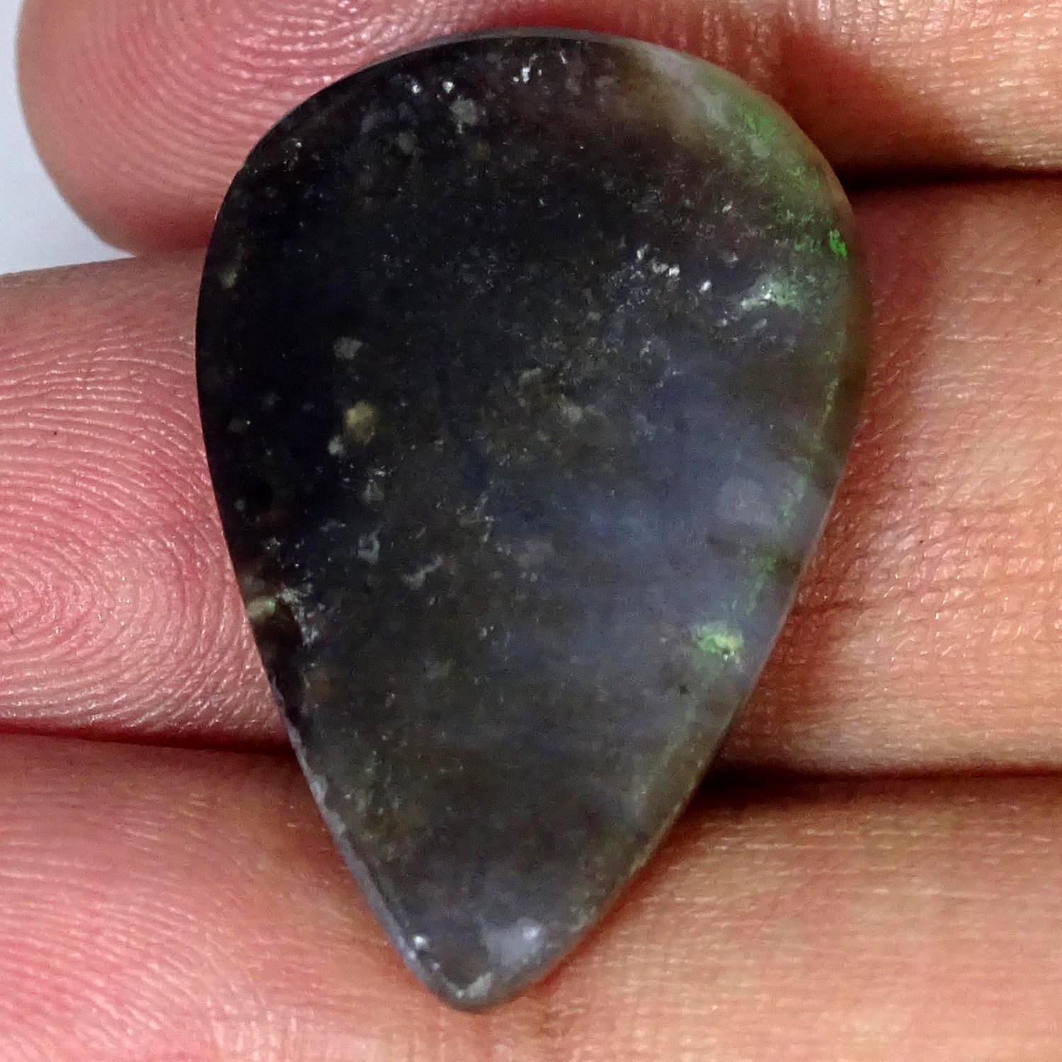 23.10Cts 100% Natural Feather Agate Pear Cabochon Gemstone 19X30X5MM