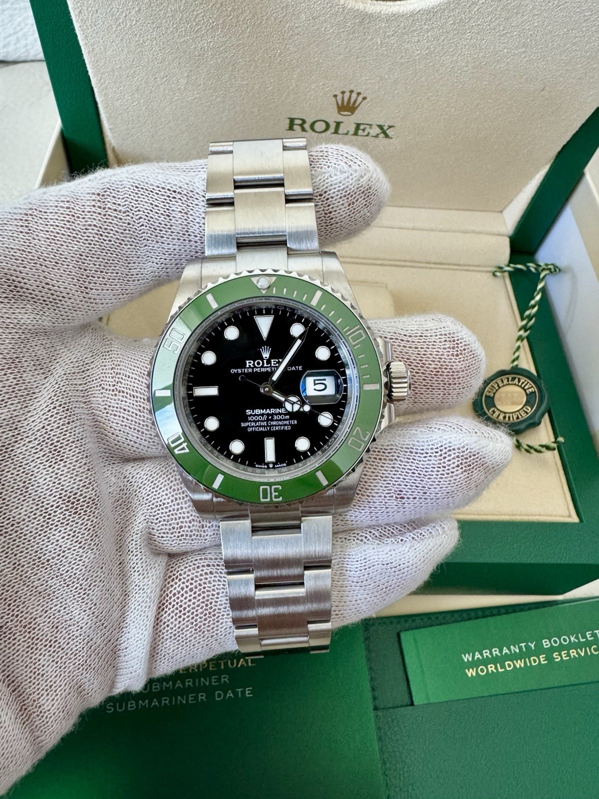 2024 Rolex Submariner Date 126610LV “Starbucks 41mm Green Bezel Black Dial