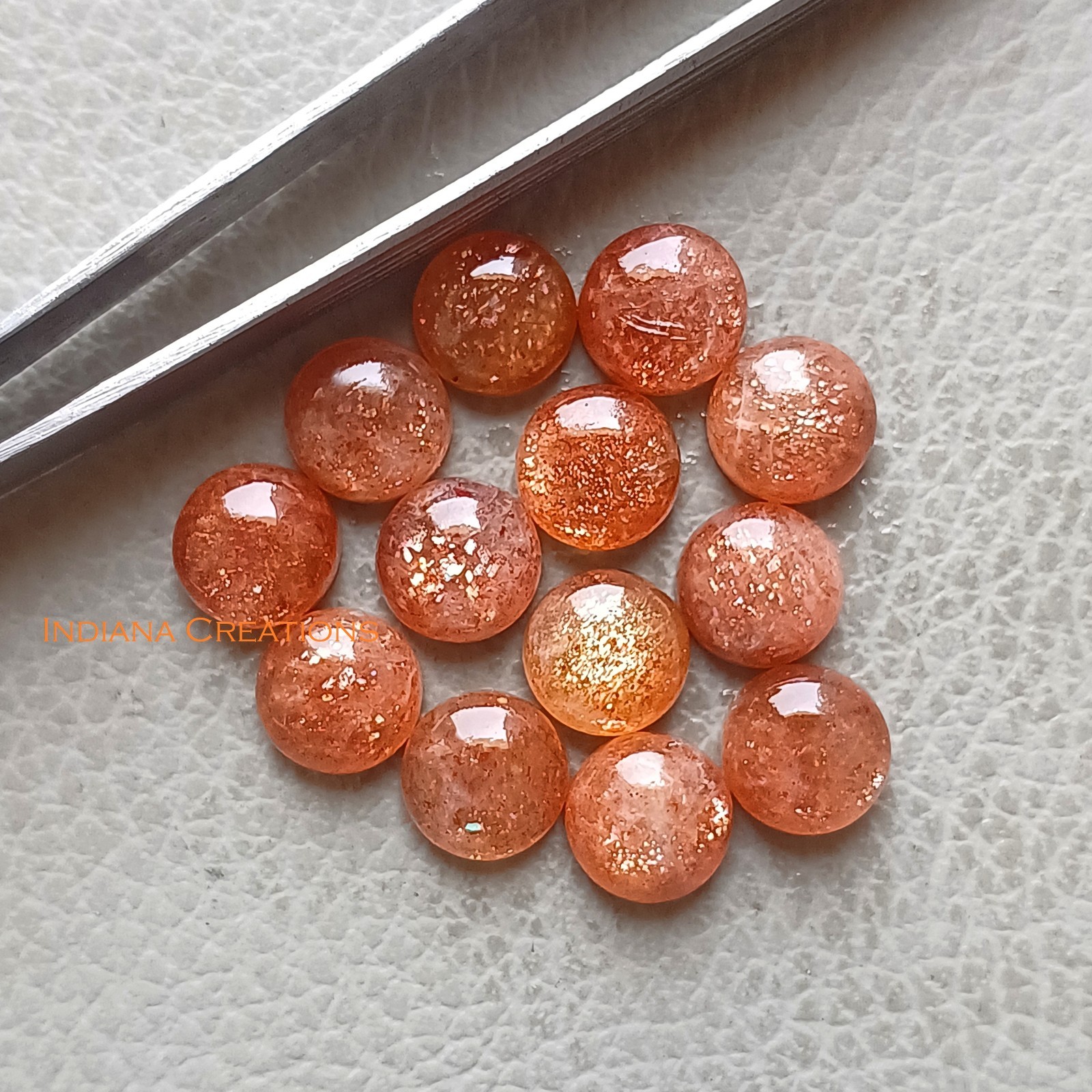 Natural Sunstone Round Cabochon 5mm To 15mm Loose Gemstone