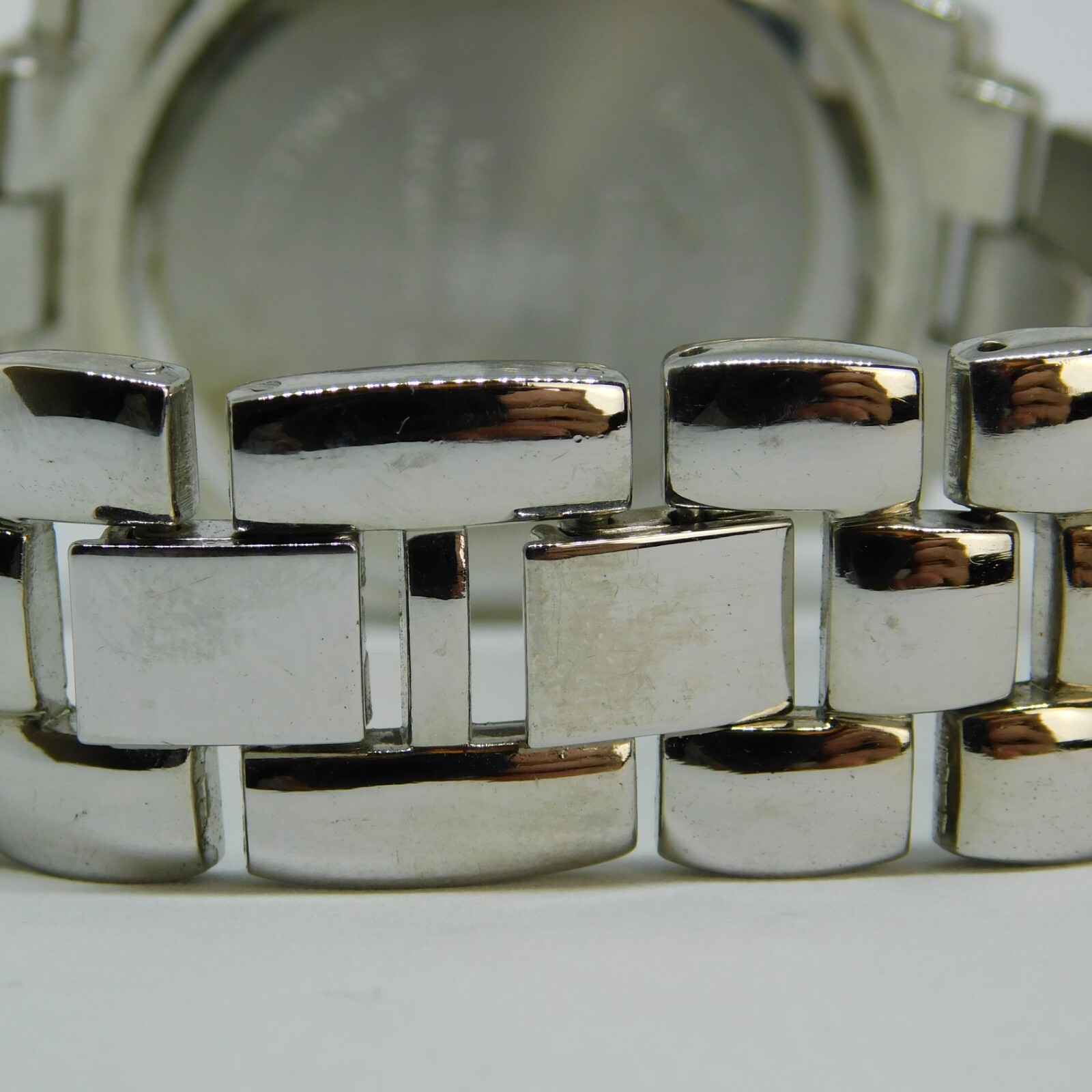 STUDIO Time STD2858W Silver Tone Quartz Women’s Watch Sz. 7 1/2″ New Battery