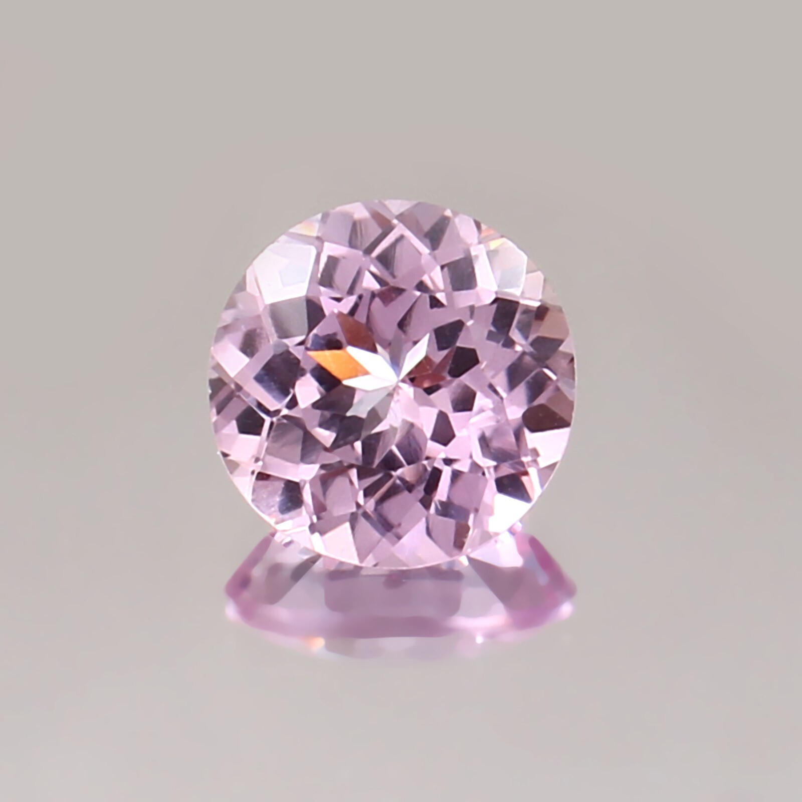Natural Flawless Soft Pink Morganite Round Cut Loose Gemstone 10×10 MM