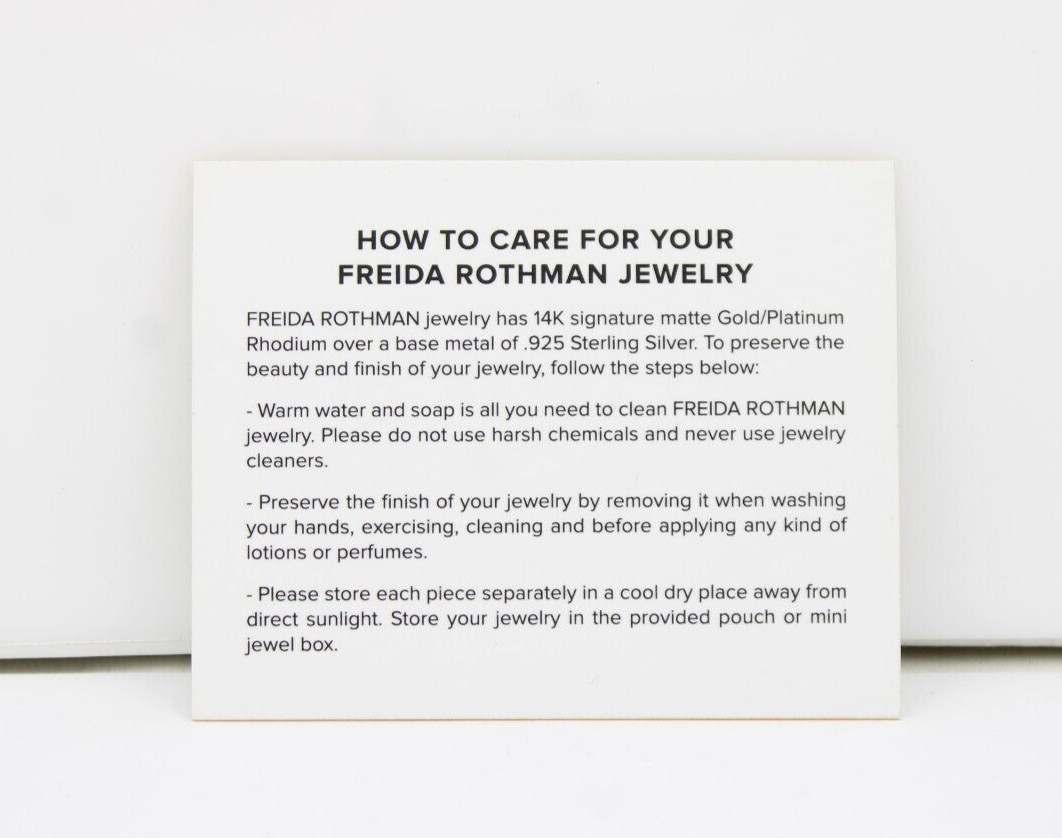 Frieda Rothman Sterling Silver Signature Four Point Station Necklace 8.8 Grams
