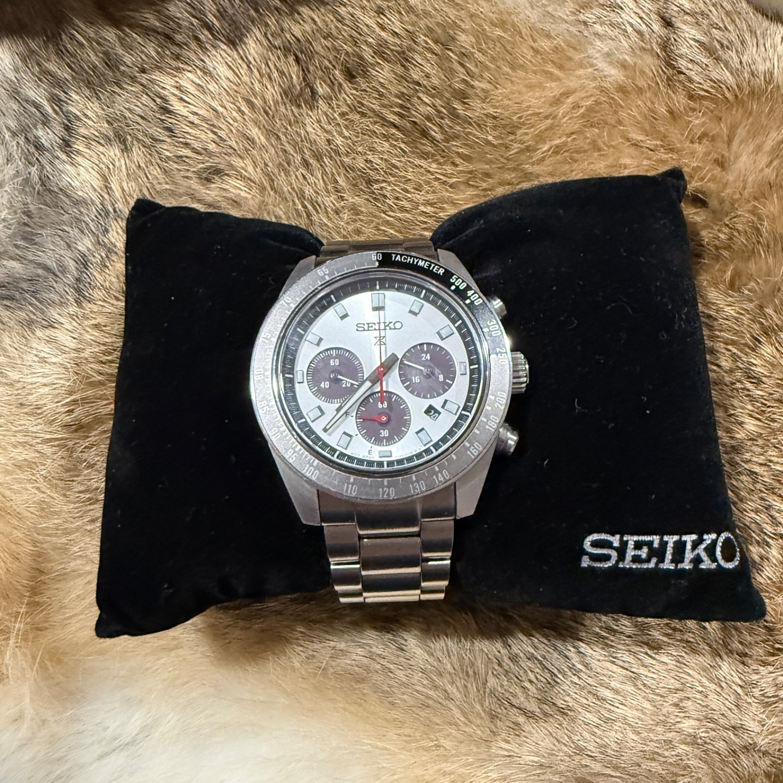 Seiko Prospex SSC911P1 Speedtimer Silver Panda Solar Chronograph