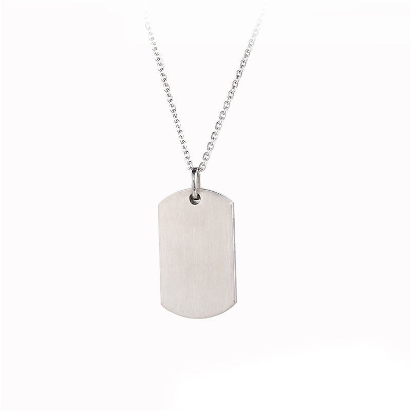 Stainless steel carbon fiber dog tag