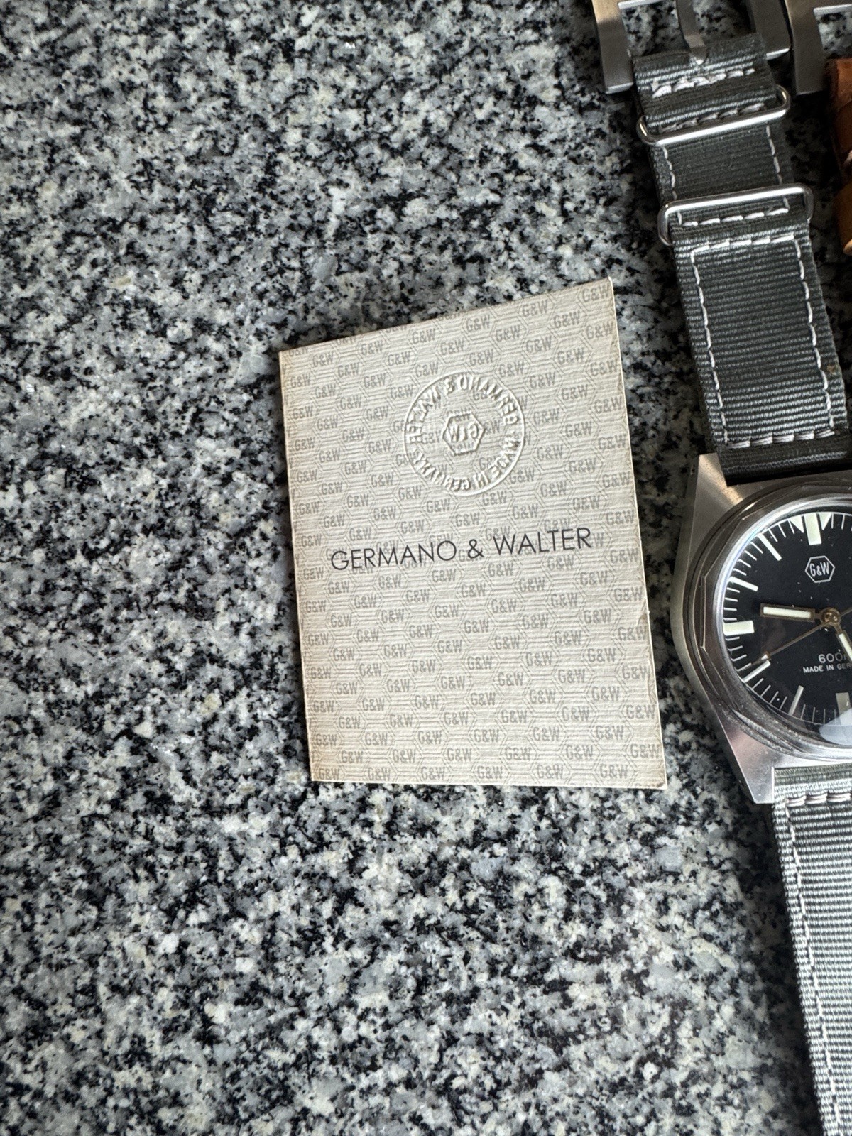 Germano and Walter 600m Dive Watch *Rare*