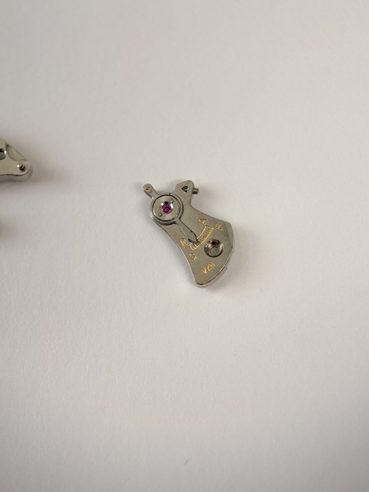 Jaeger LeCoultre Cal 814 Memovox Alarm Movement Part Balance Fork Barrel Wheel 2