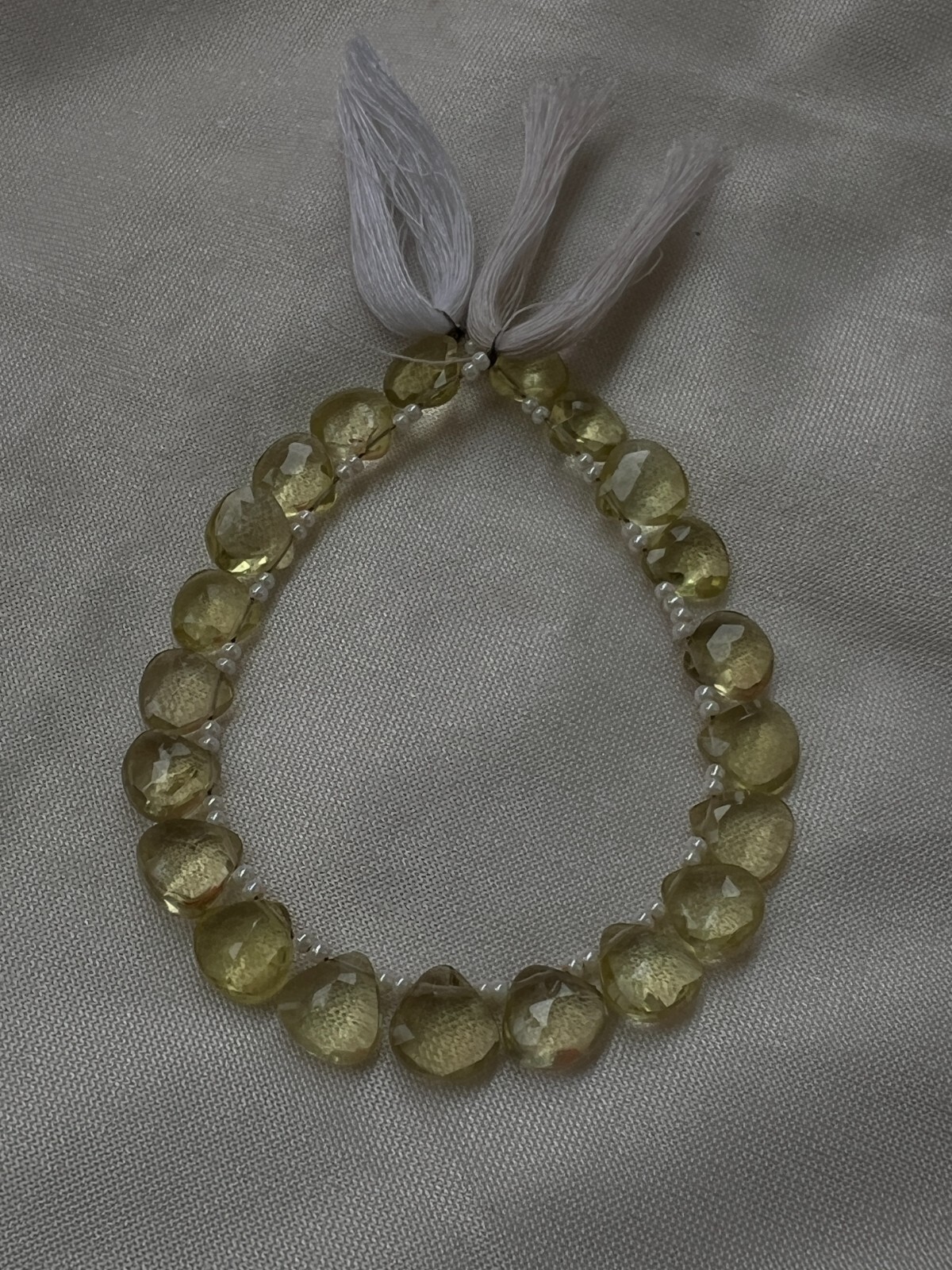 Natural Lemon topaz Faceted Pear Briolette Beads 1Strand 8-9mm Teardrop Gemstone