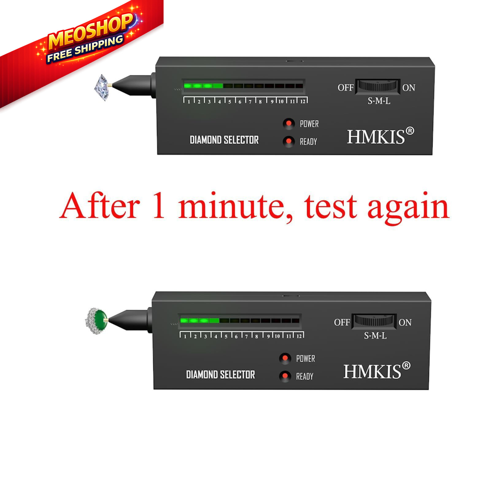 Diamond Tester Pen, Professional Jewelry Selector Black