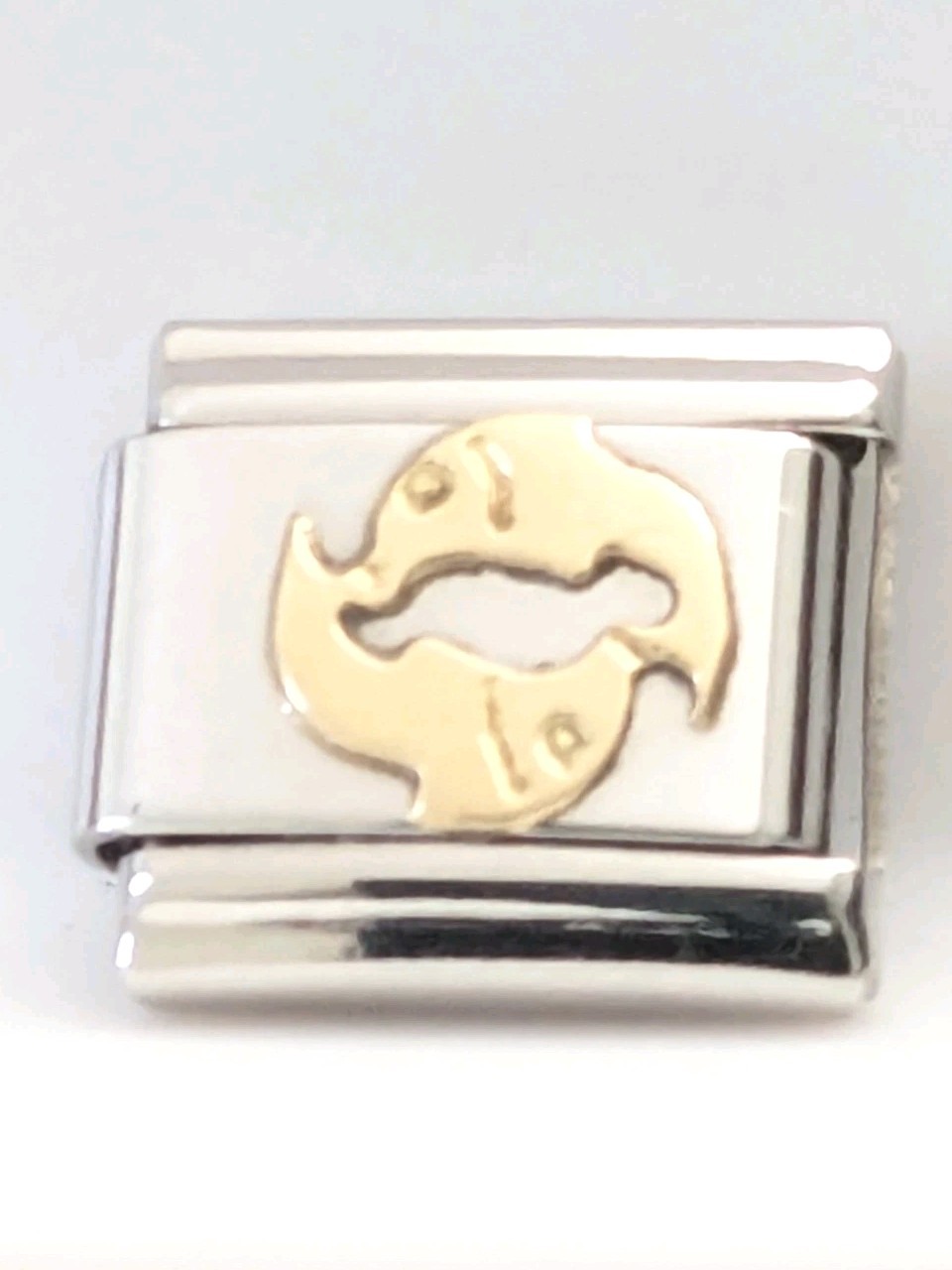 Authentic UD Unodomani Pisces Zodiac Italian Charm Classic 9mm Link D69