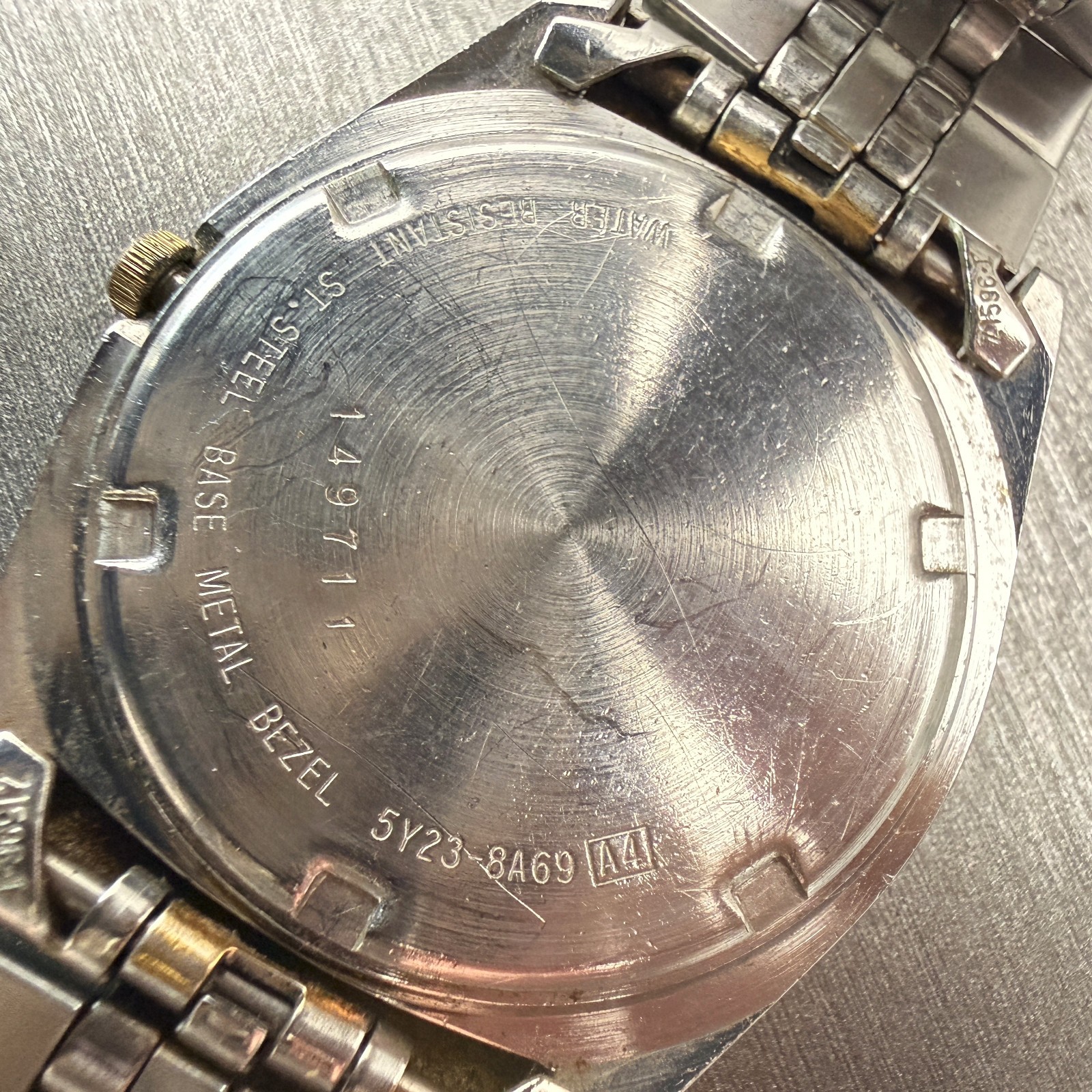 Seiko President Watch Men 36mm Silver Dial Two Tone Daydate 5Y23-8A69 New Batt