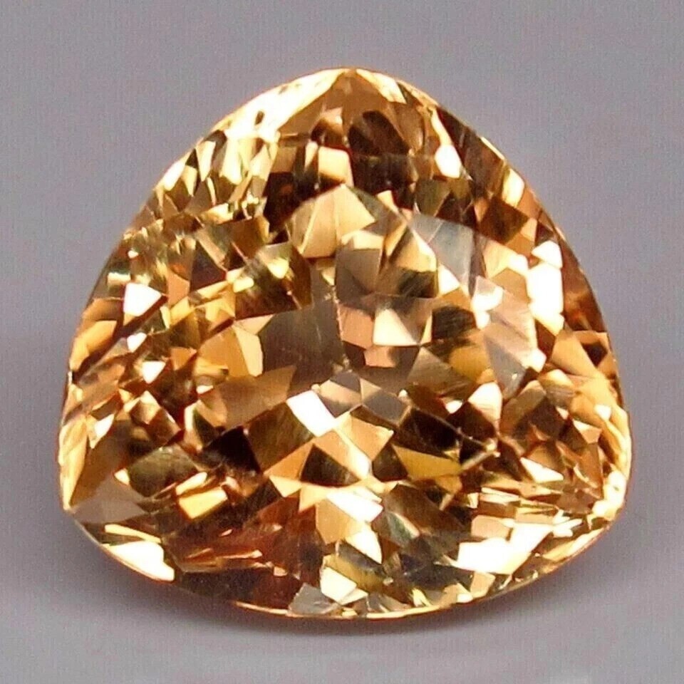 Sparking imperial Topaz Trillion Cut 9-10 Ct Natural Heated Certified Gemstone