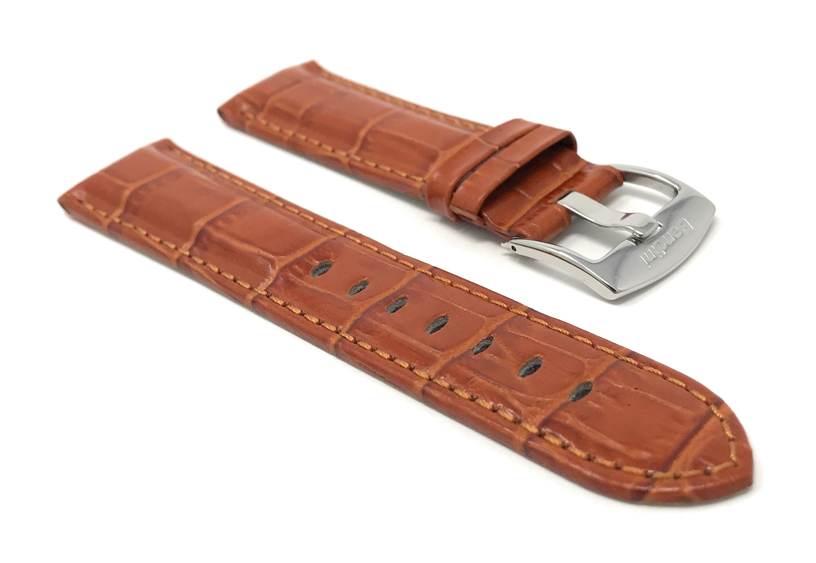 20mm Leather Watch Band, Alligator Pattern for Gucci Dive Watch