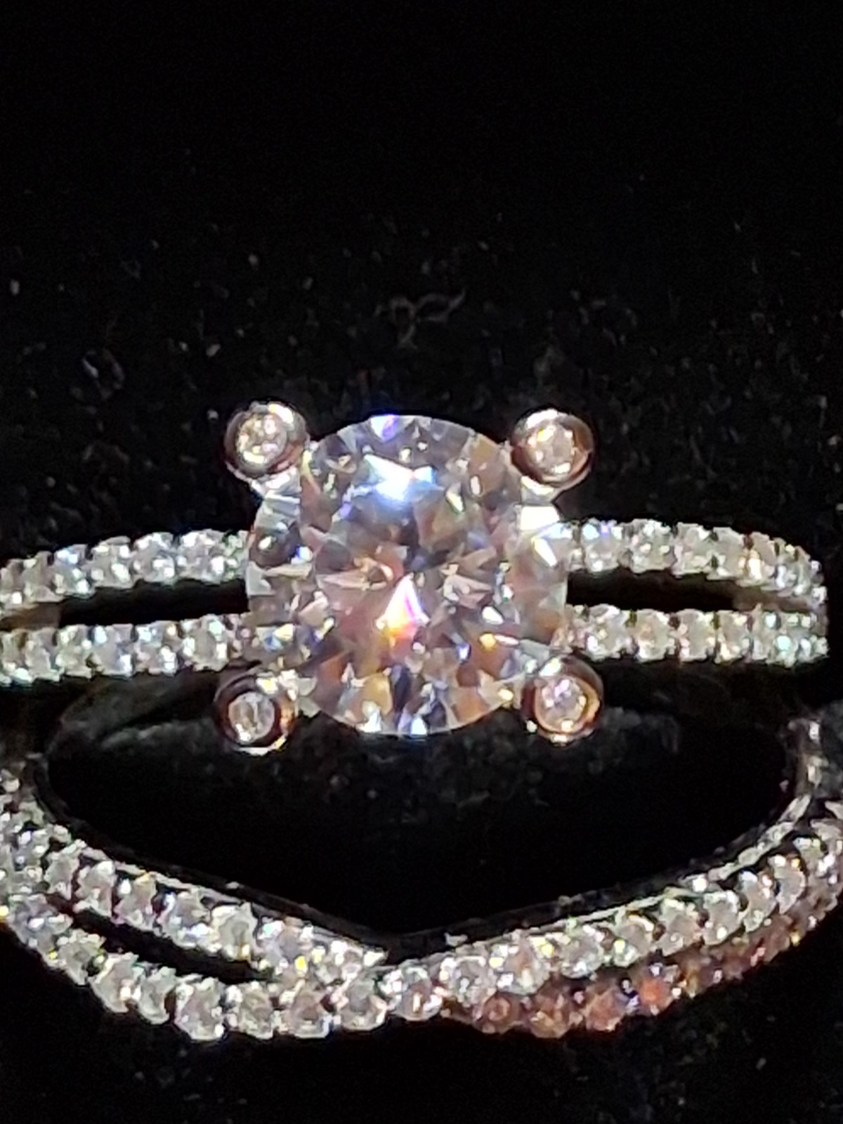 Exquisite 2.0ctw MOISSANITE *Size 7 **WEDDING RING** Set 925 Sterling *FREE SHIP