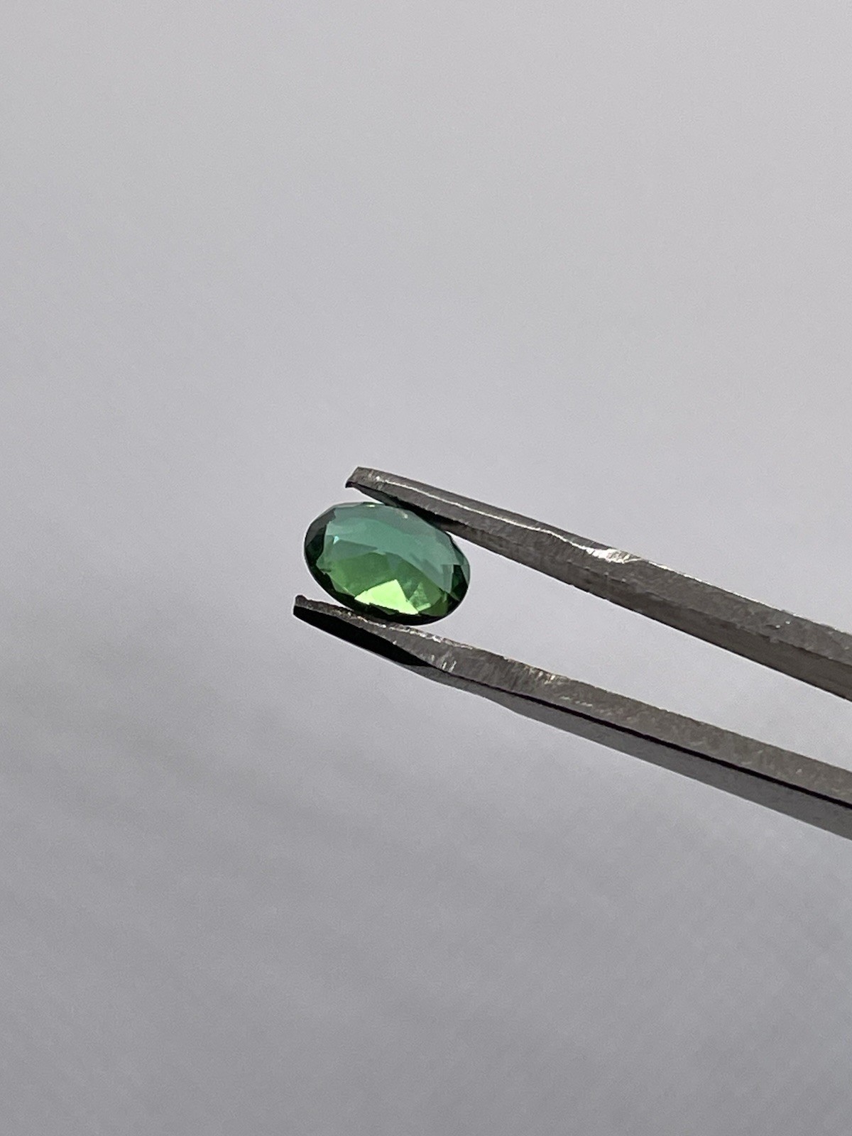 1 Carat Faceted Oval Chrome Green Tourmaline 7x5mm Loose Gemstone