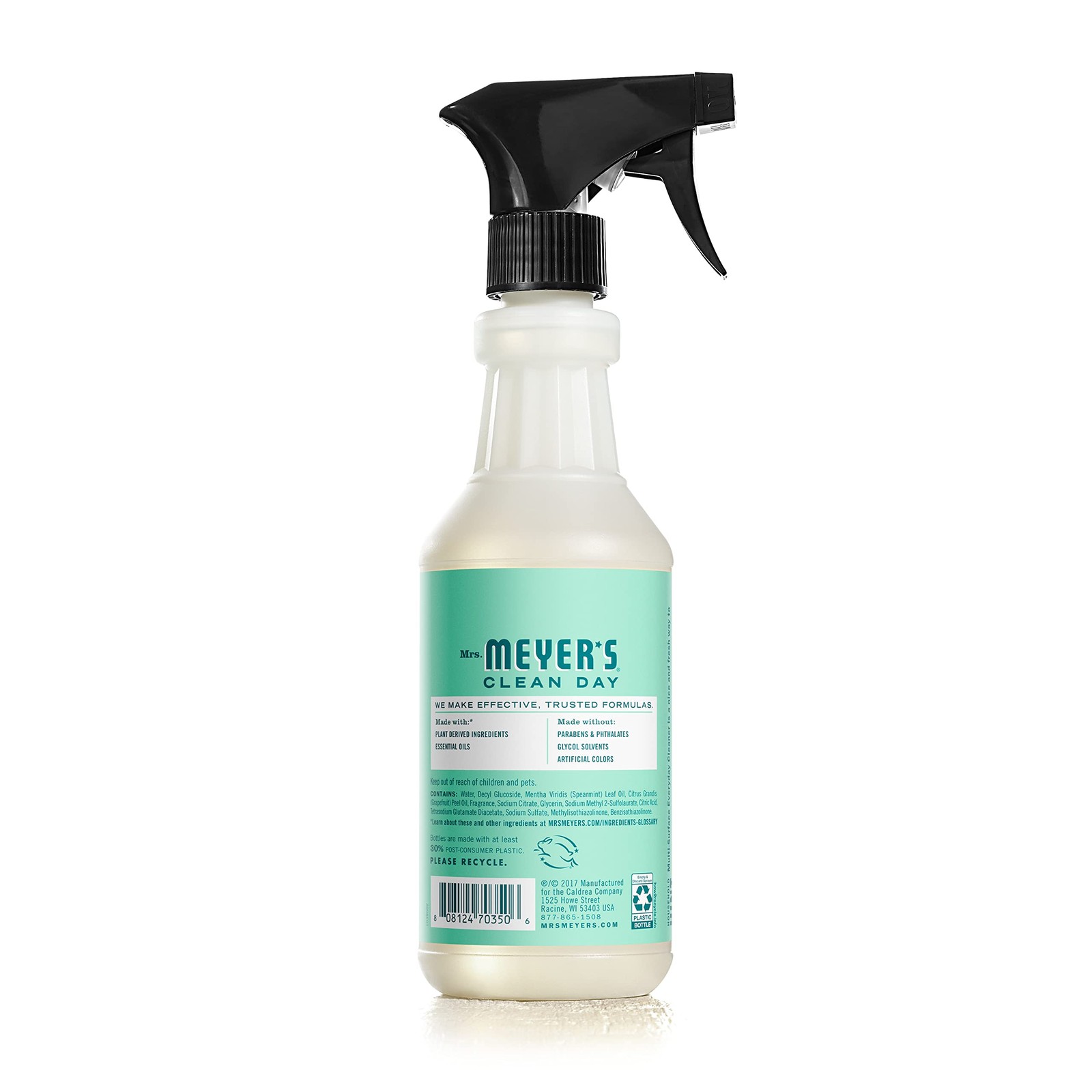MRS. MEYER’S CLEAN DAY All-Purpose Cleaner Spray, 16 Fl Oz (Pack of 2), Clear
