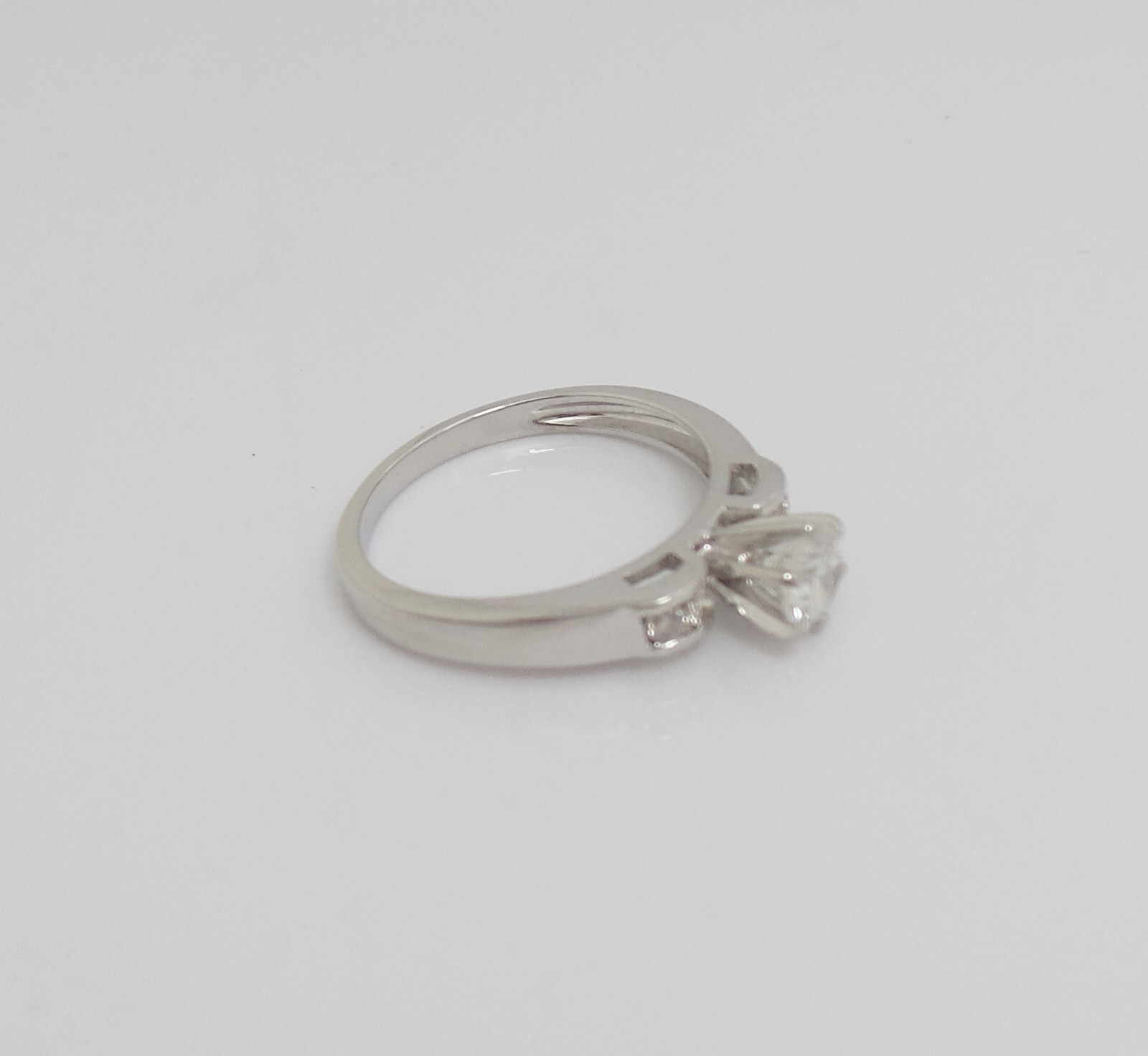 1/2 Natural Diamond Anniversary Engagement Wedding Band Ring 14K White Gold