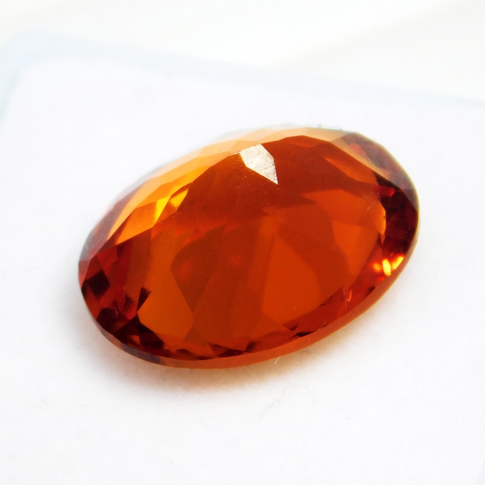 11.70 CT – AAA Natural Medagascar Orange Umba Sapphire Oval Cut Loose Gemstone