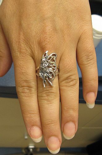 Genuine Stylish Sterling Silver Ring Solid 925 Fairy Handmade Stamped Empress