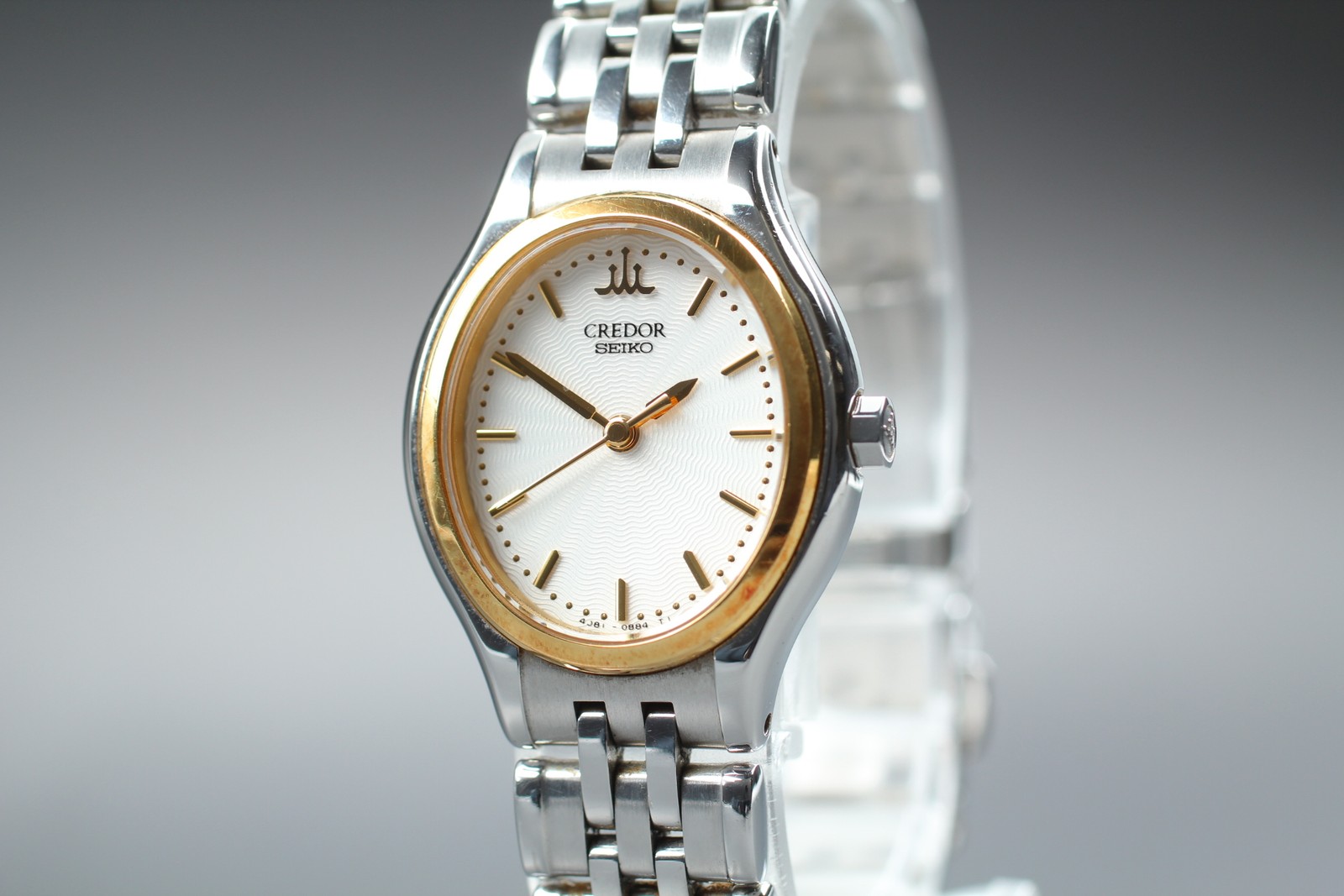 [Near MINT] Seiko CREDOR 4J81-5A30 18KT x SS Quartz Women’s Watch From JAPAN