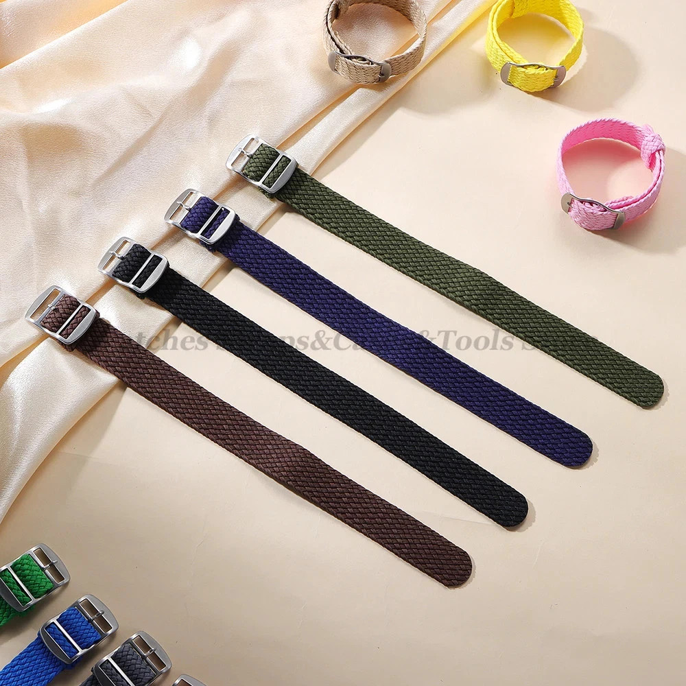 Woven Canvas Watch Strap for Omega Perlon 14 16 18 20 22mm Sport Bracelet New