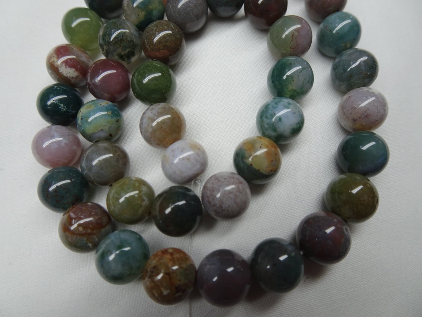 15 3/4″ Strang Natural Fancy Jasper 7-8mm Smooth Round Stone Beads A104 DNG