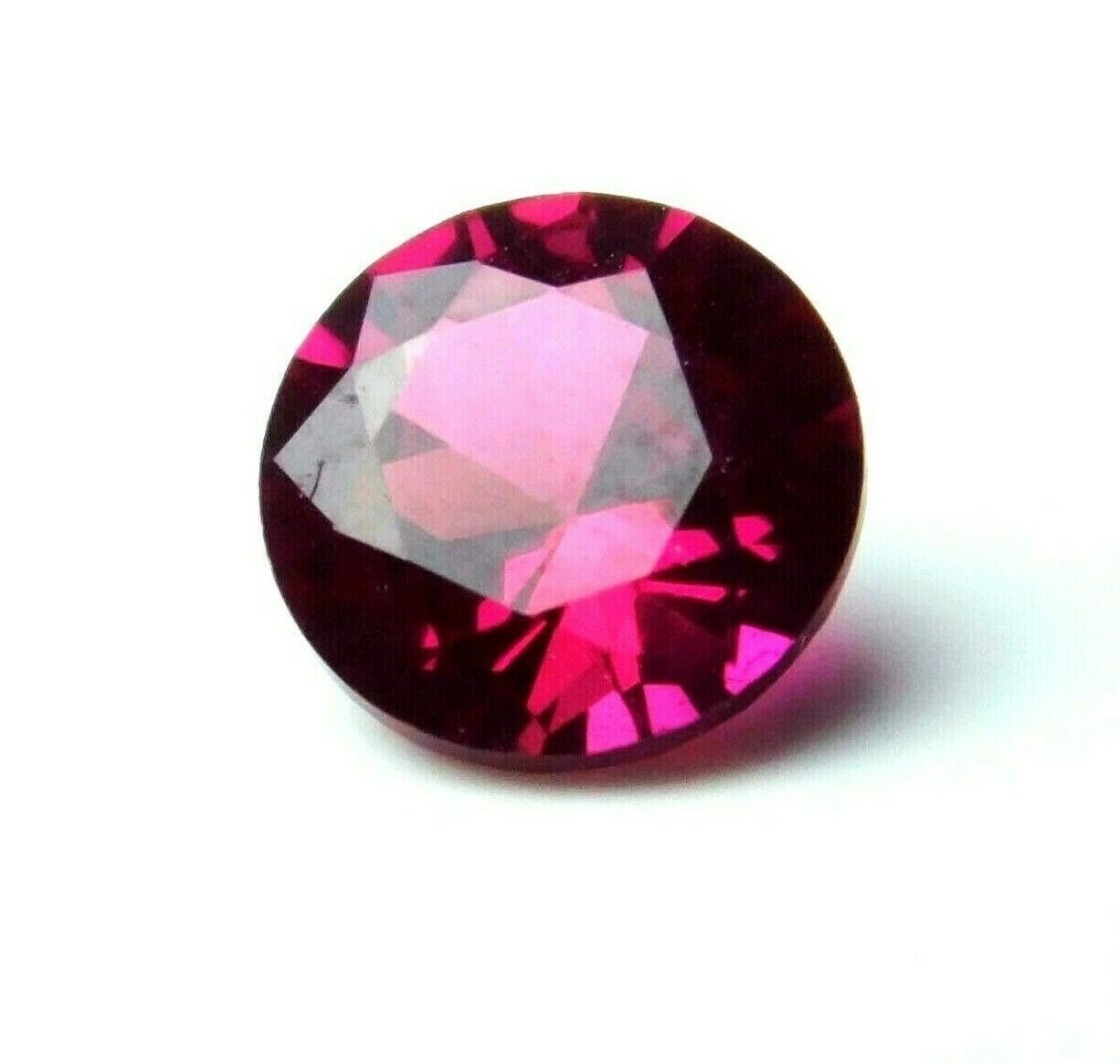 6 Ct NATURAL Gemstone RED Ruby Mozambique Round Diamond Cut CERTIFIED