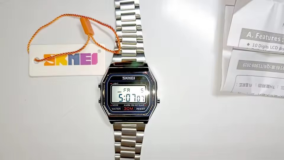 SKMEI SK1123 Unisex LED Digital Watch Stainless Steel