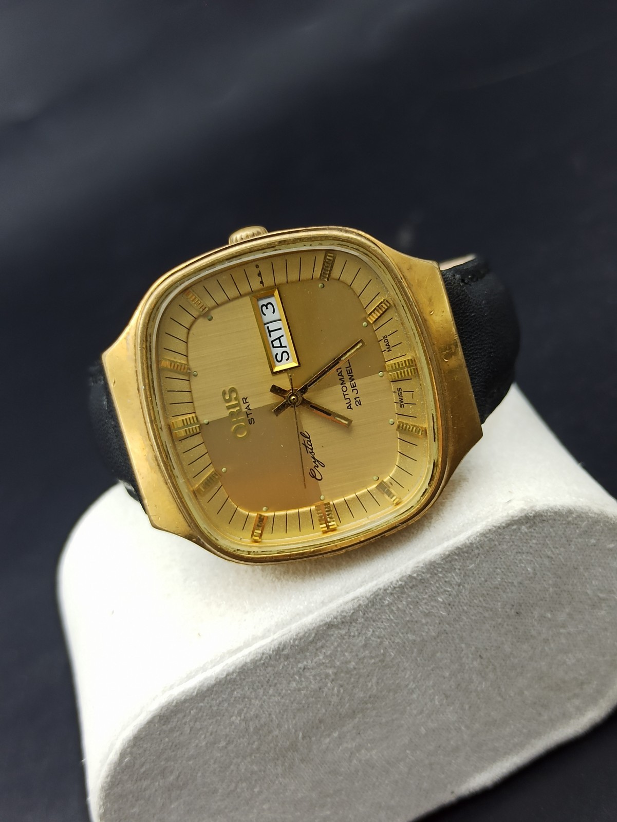 Iconic ORIS STAR Crystal 21 Jewels Automatic ETA-2879 Swiss High GP Men Watch