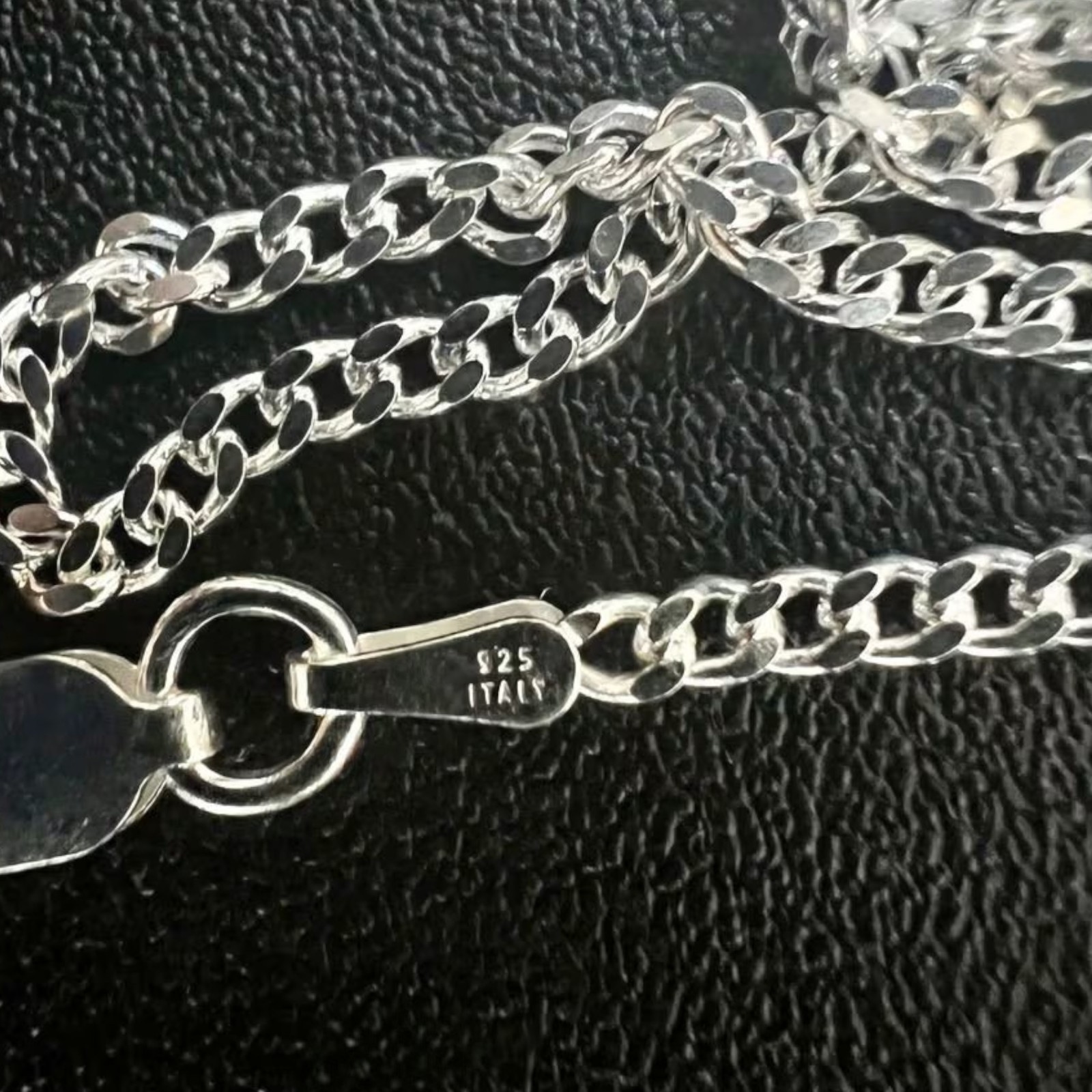 925 Sterling Silver Curb Chain Necklace 2mm Italy 16-30in Pendant Chain