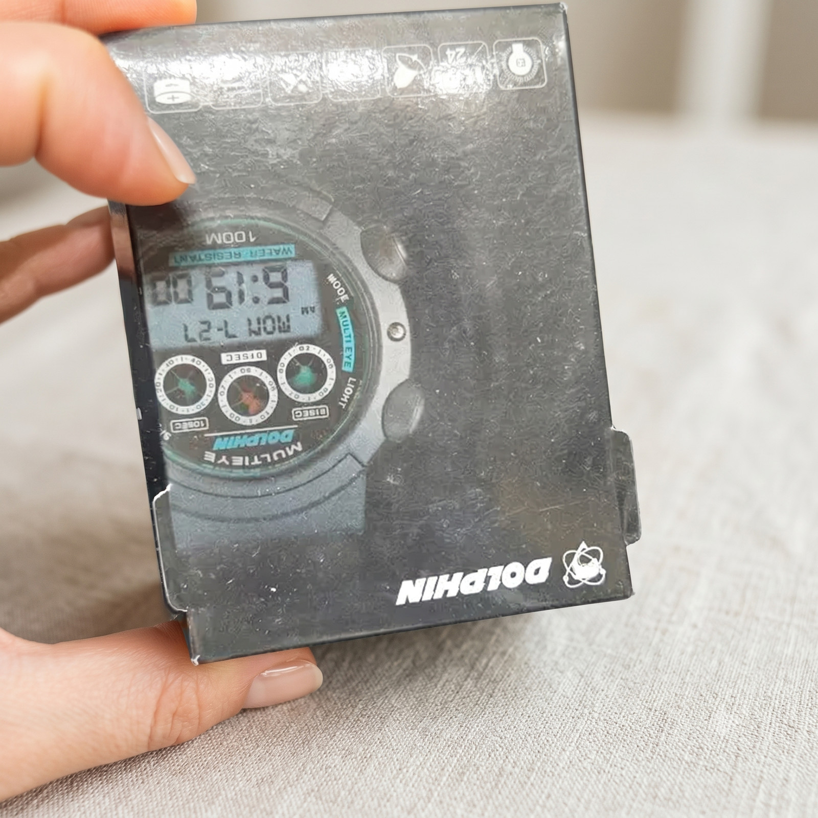 Dolphin Vintage Korean Digital Watch Korea’s Casio G-Shock DW-5600 Equivalent