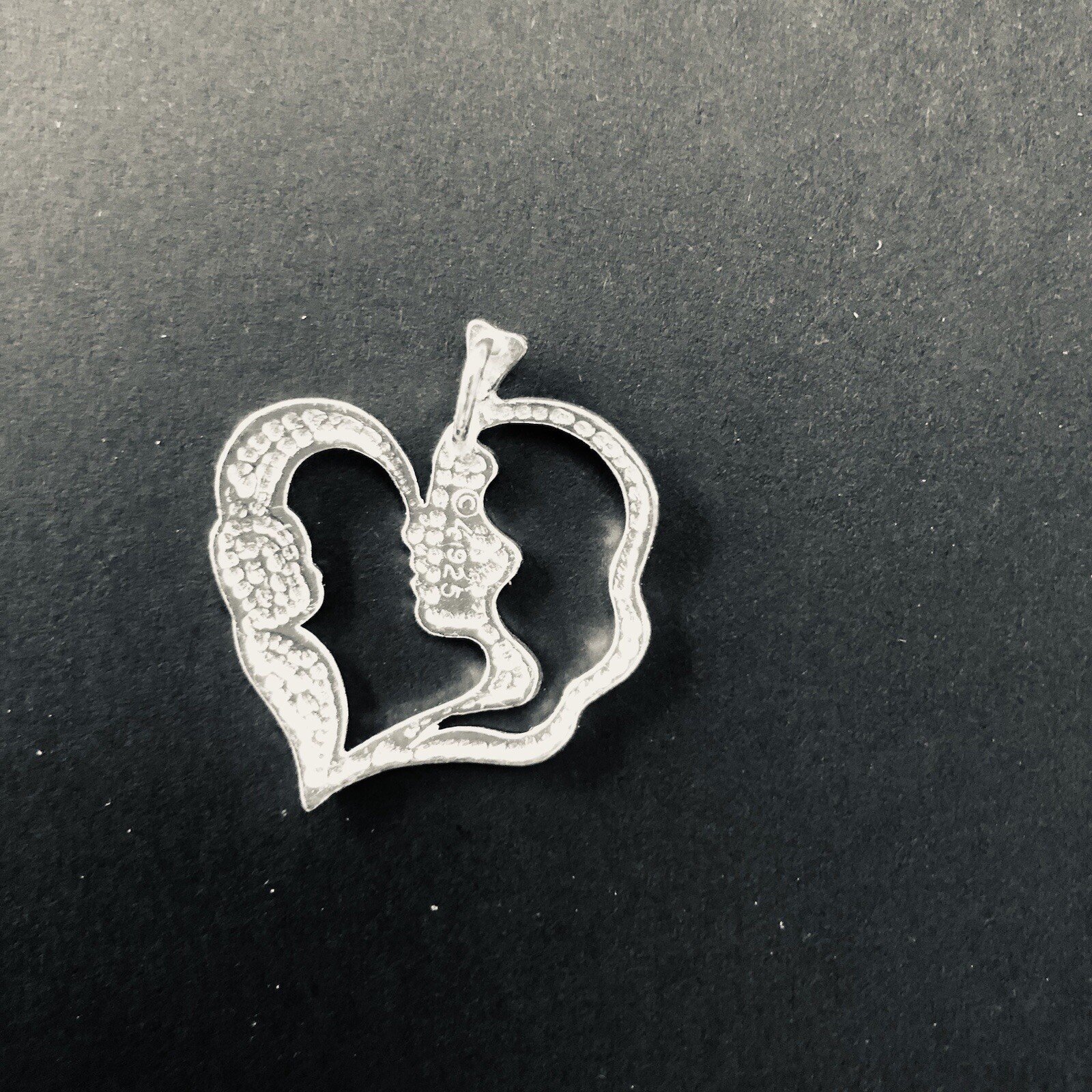 Mother And Child 925 Sterling Silver Pendant 1.25” X 1.25” Really Sweet … NOTE