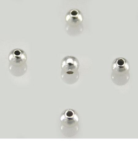 200pc, 3mm Beads, Sterling Silver, Seamless, Polished, Wholesale Lot, Spacers