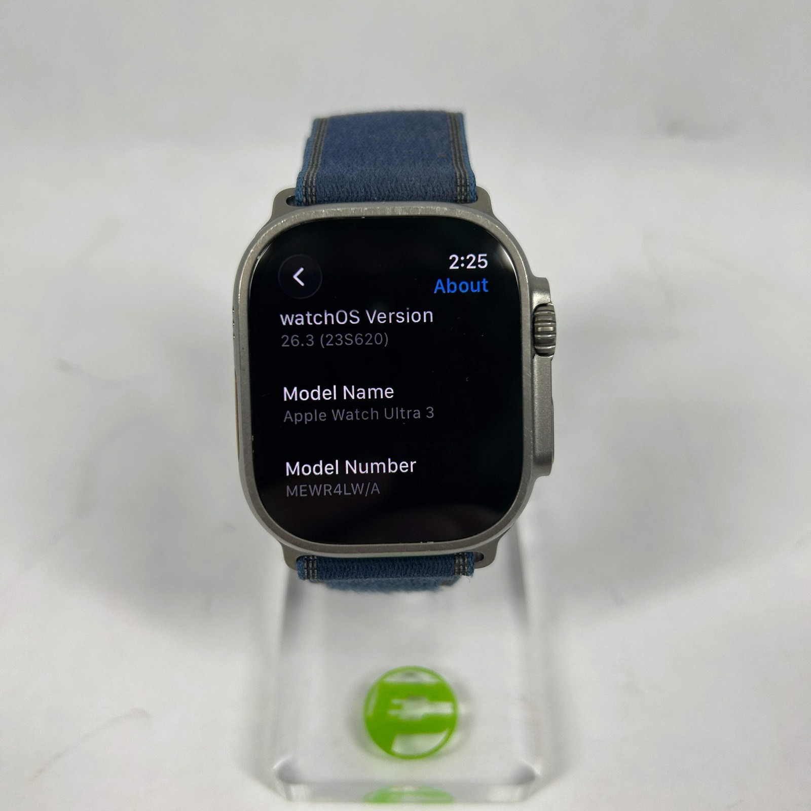 Unlocked Apple Watch Ultra 3 49MM Blue/Bright Blue Trail Loop MEWR4LW/A