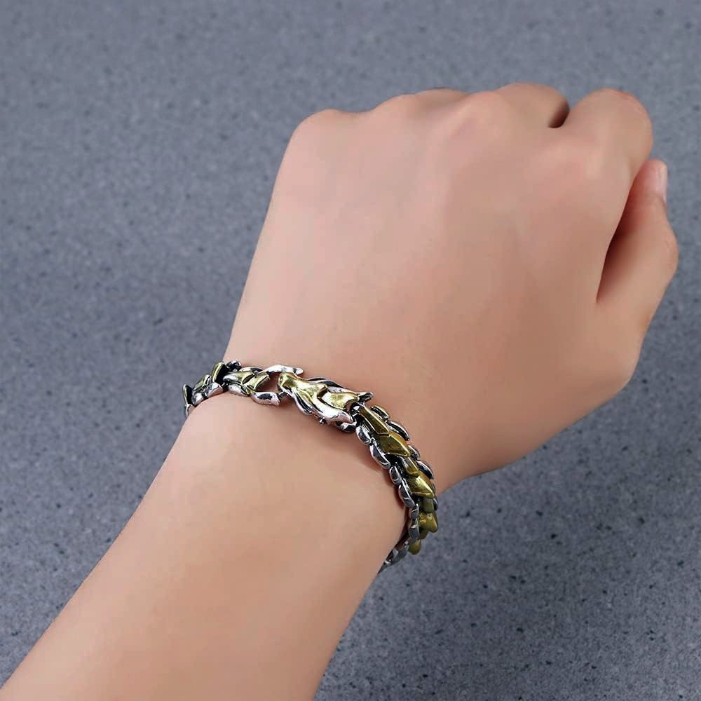 Fashion Hip Hop Dragon Chain Bracelet Punk Retro Men’s Jewelry Gift Accessory