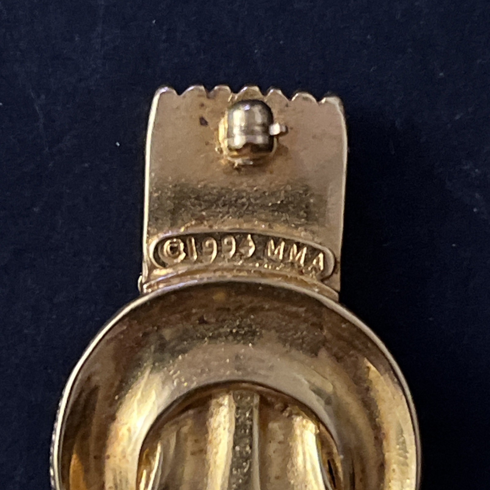 MMA Metropolitan Museum Art 1994 Greek Diadem Hercules Knot Goldtone Brooch Pin