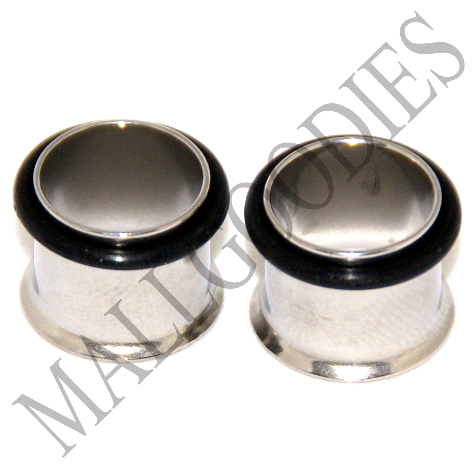 0021 Steel Single Flare Flesh Tunnels Earlets Big Gauges 1/2″ Plugs 12.7mm PAIR