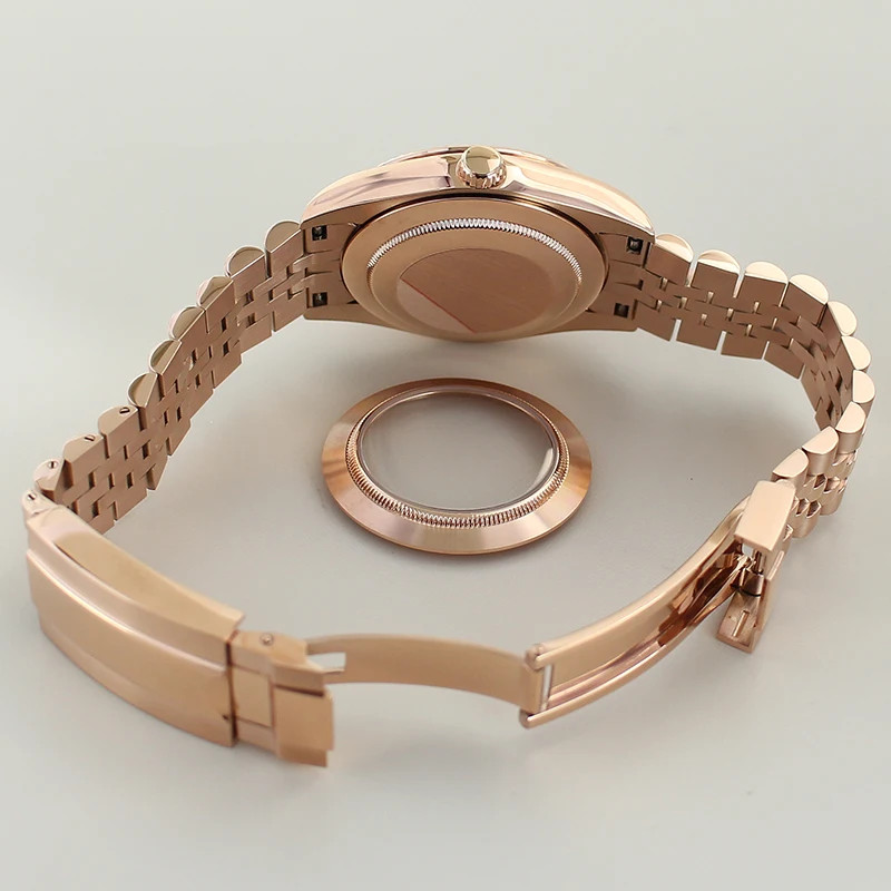 39mm 36mm Fluted Watch Case Jubilee For Seiko NH35 NH36 NH38 NH34 Miyota8215