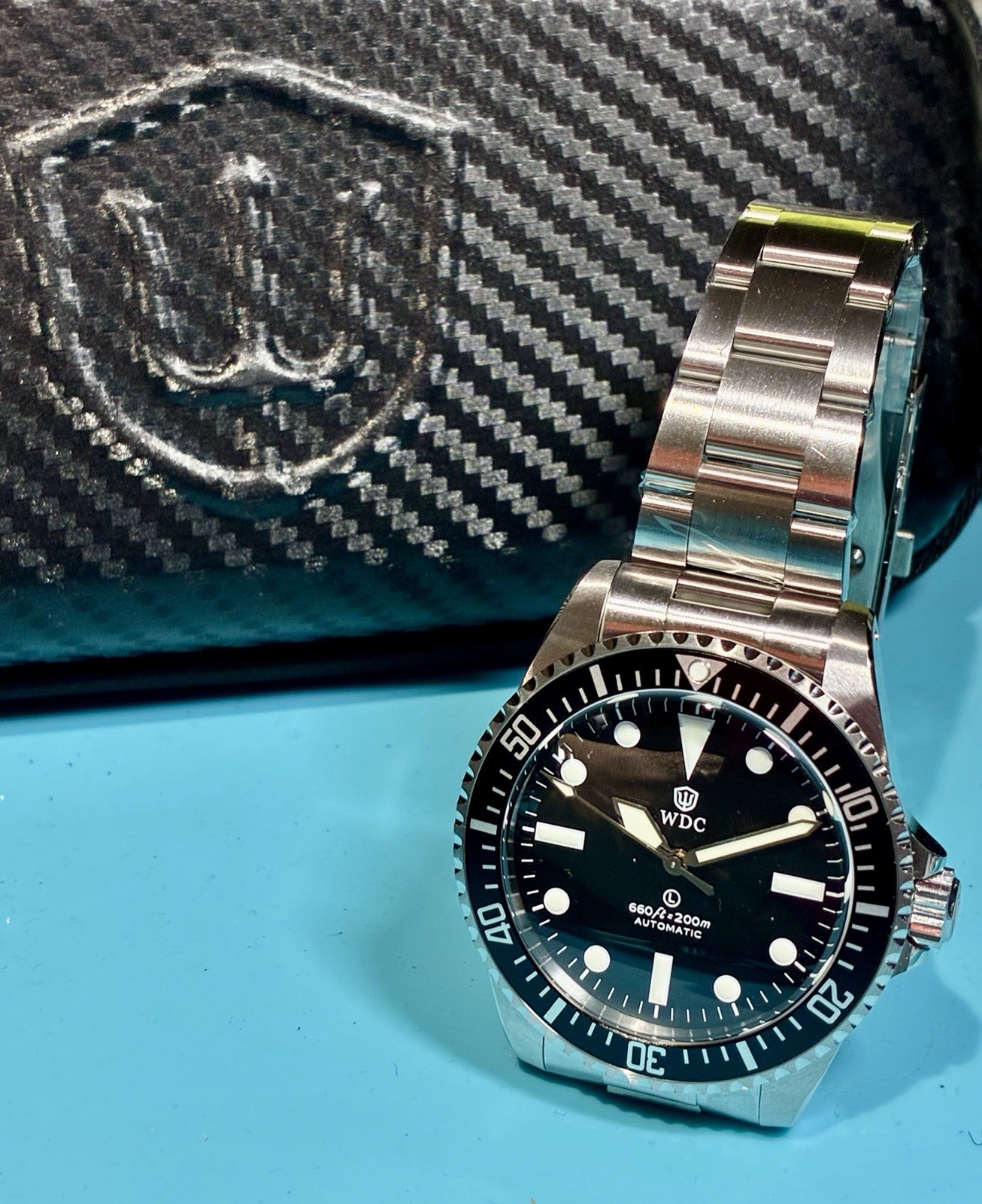 WATCHDIVES MILSPEC VINTAGE STYLE DIVER PT5000 HIGH BEAT AUTO SAPPHIRE STAINLESS