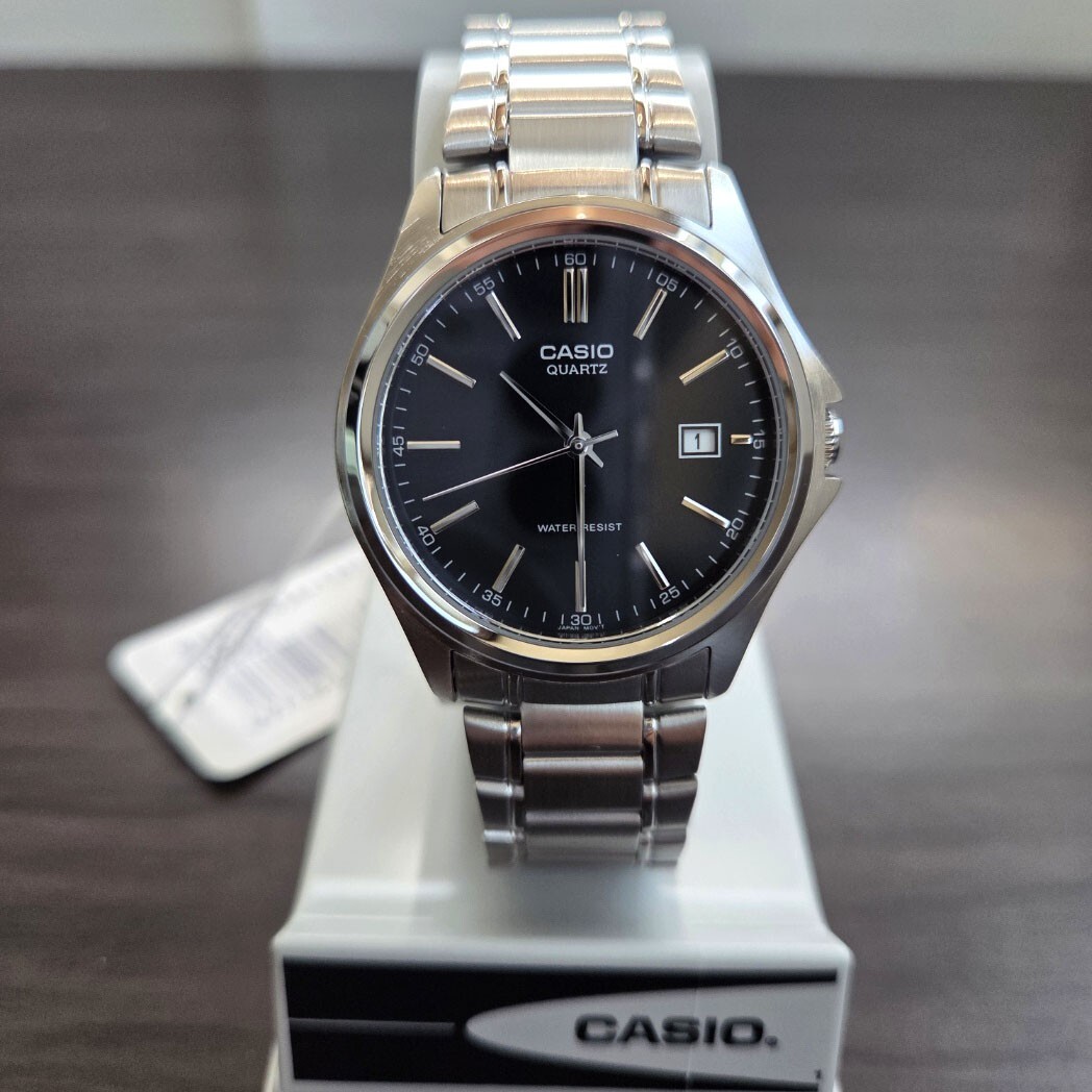 Casio MTP-1183A-1ADF Analog Mens Watch Silver Stainless Steel Original New
