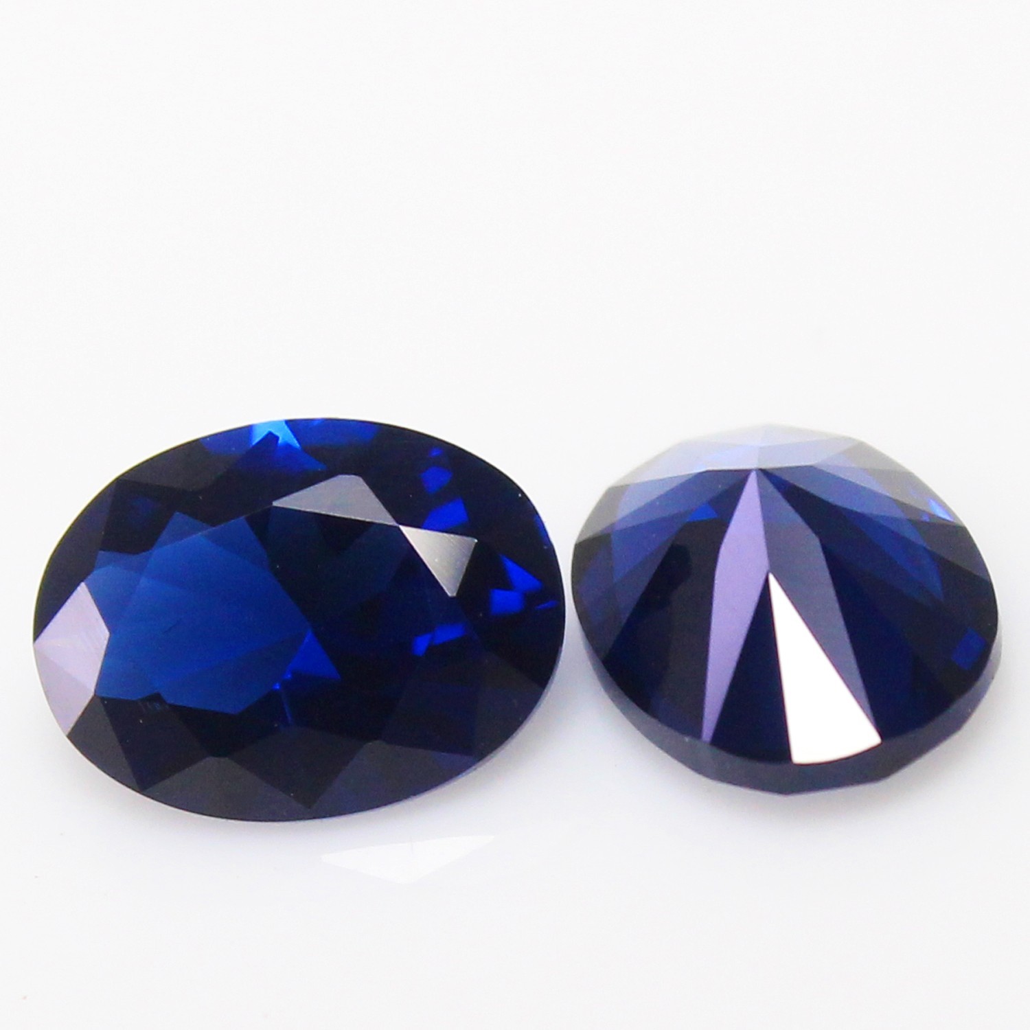 Natural Certified Ceylon Blue Sapphire 6×4 MM Oval Pair Unheated Loose Gemstone