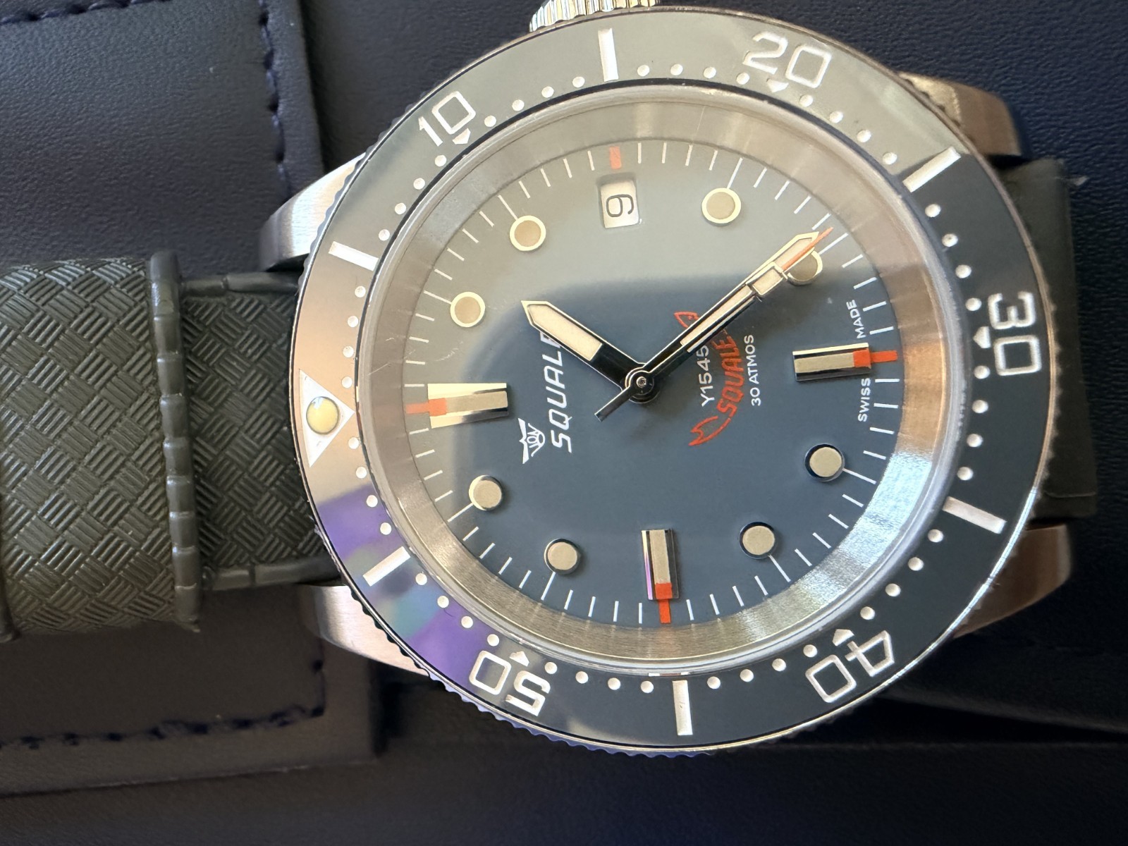 Squale 1545 Grey Ceramic bezel