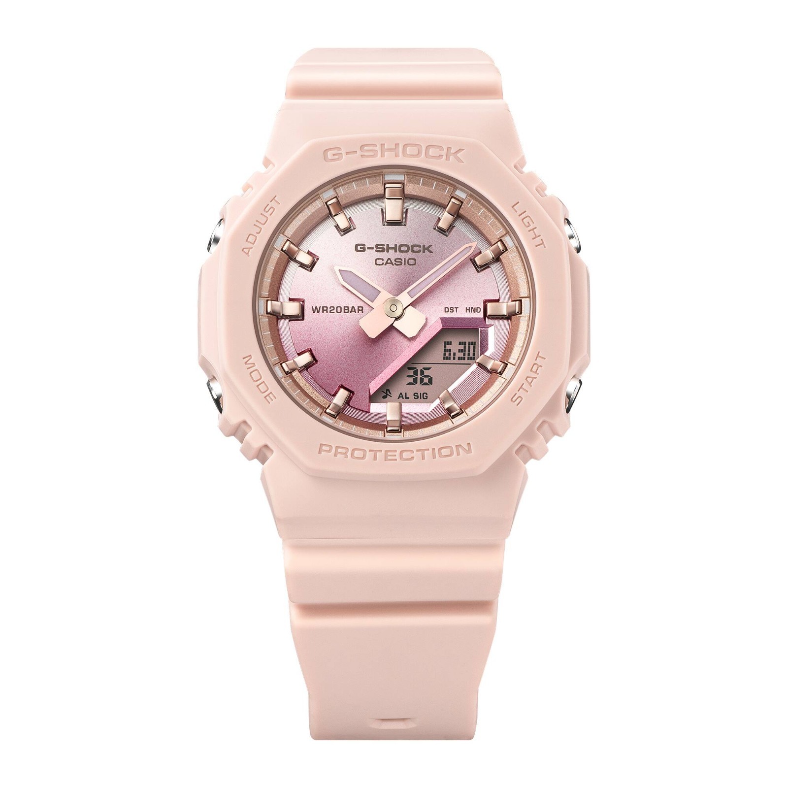 Casio G-SHOCK GMA-P2100SG-4AJF Pink Gold Transparent Octagon Digital Watch Japan