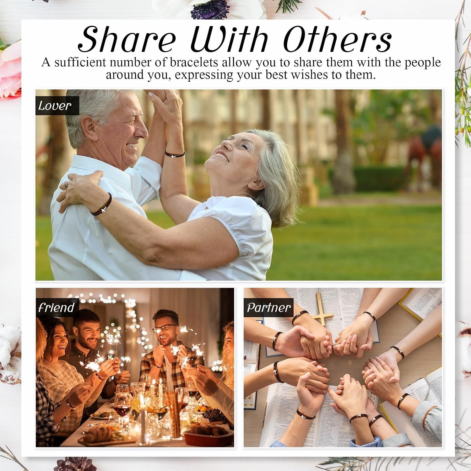 Handmade Cross Bracelets – 30 Pcs Adjustable Christian Gifts for All Ages