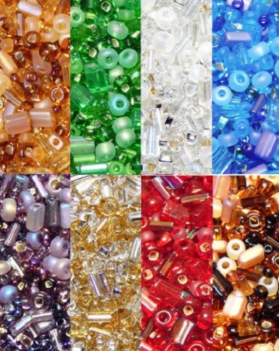 CZECH SEED BEAD MIXES MULTI SHAPE SIZE MULTI COLOR and FINISHES 25 grams