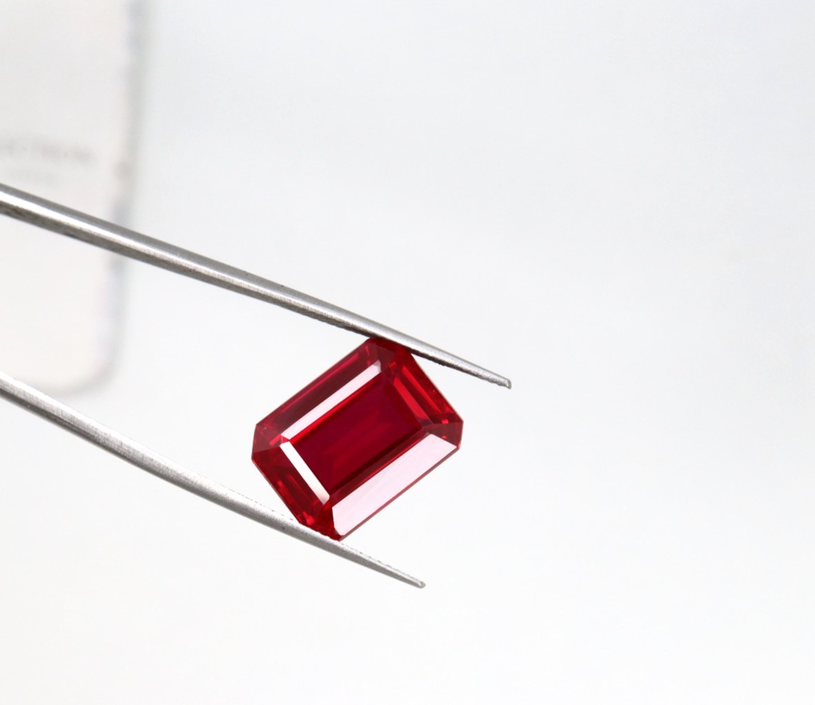 Premium Blood Pink Sapphire 12Ct Emerald Cut Loose Gemstone | Collector Jewel